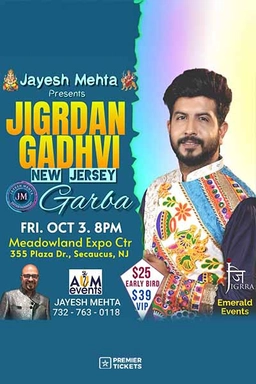 Navratri Garba Night with Jigardan Gandhavi – Limited Tickets Left!