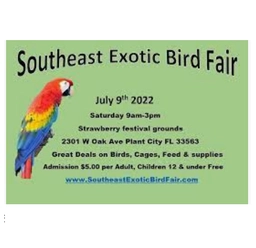 Southeast Exotic Bird Fair Tampa