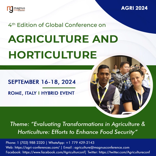 5th Edition of Global Conference on Agriculture and Horticulture 2026