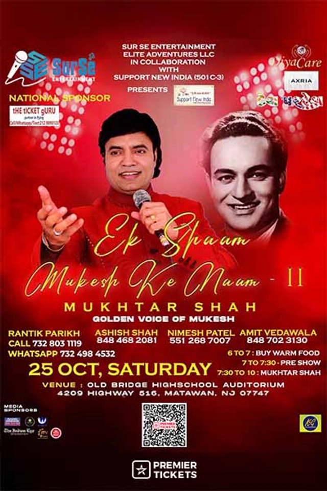 EK SHAAM MUKESH KE NAAM - IN NEW JERSEY - 2025