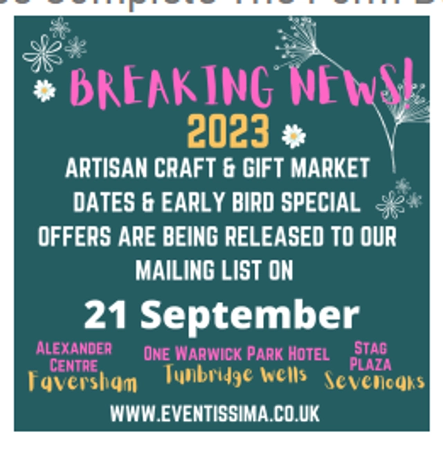 Artisan Crafts, Vintage & Gift Fair Tonbridge