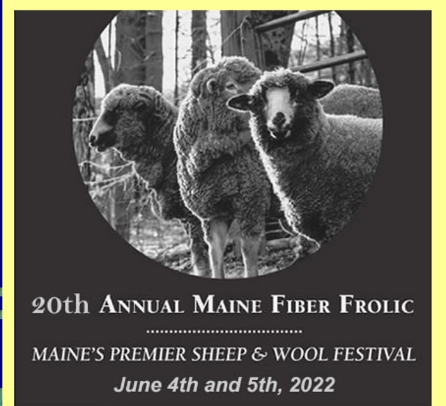Annual Maine Fiber Frolic 2024