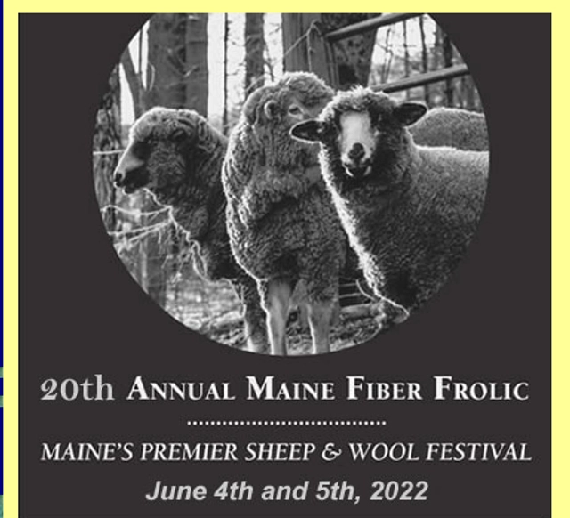 Annual Maine Fiber Frolic 2025