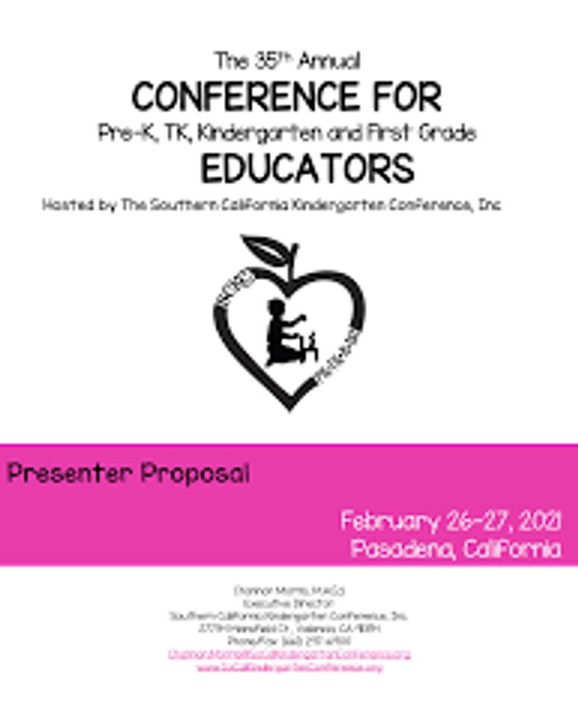 Annual Conference for Pre-K, TK, Kindergarten, and 1st Grade Educators