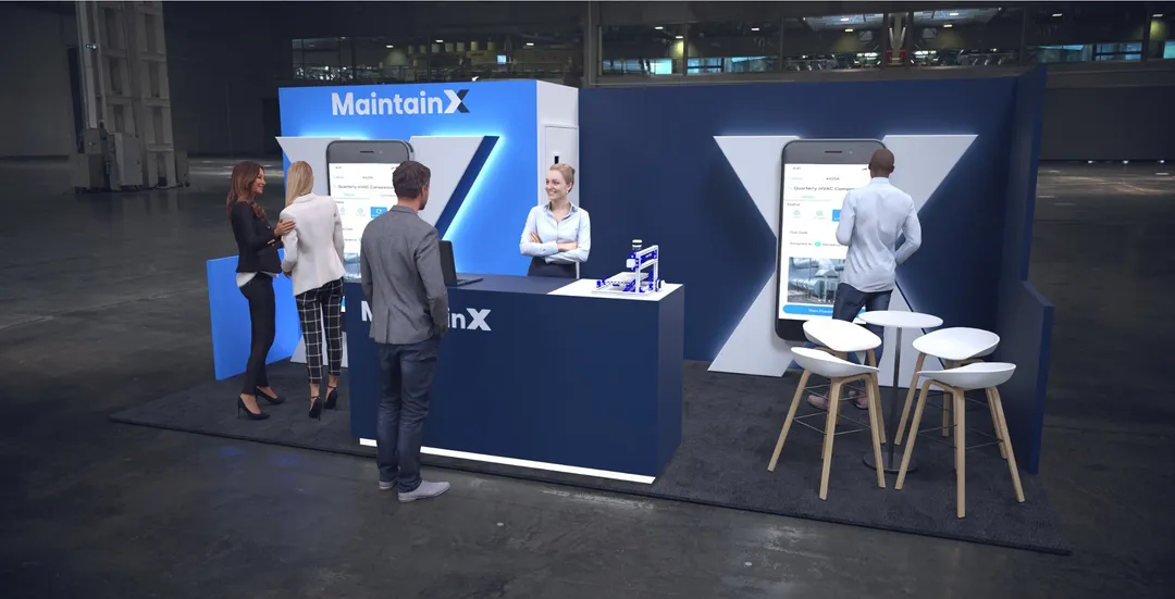 Example of a booth at a tradeshow