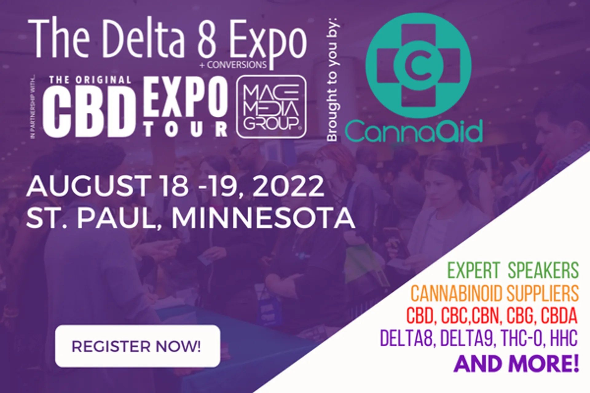 The Delta 8 Expo in Partnership with The CBD Expo Tour St. Paul, MN 2025