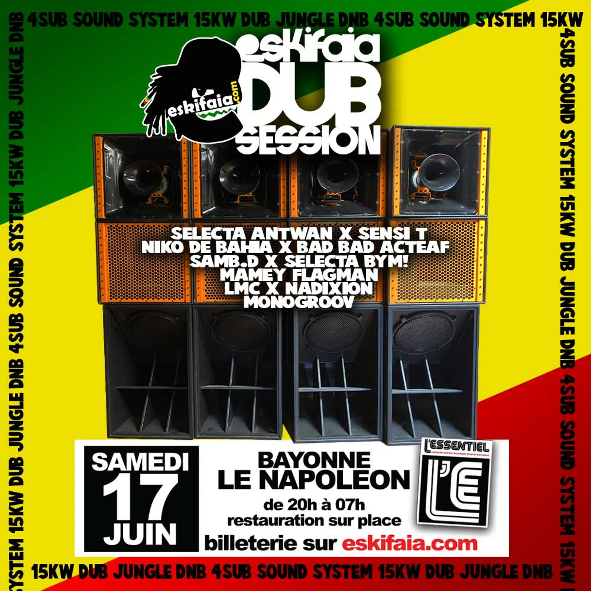 DUB SESSION Sensi T & Selecta Antwan REGGAE, DUB, DnB, LIVE SHOW 2025