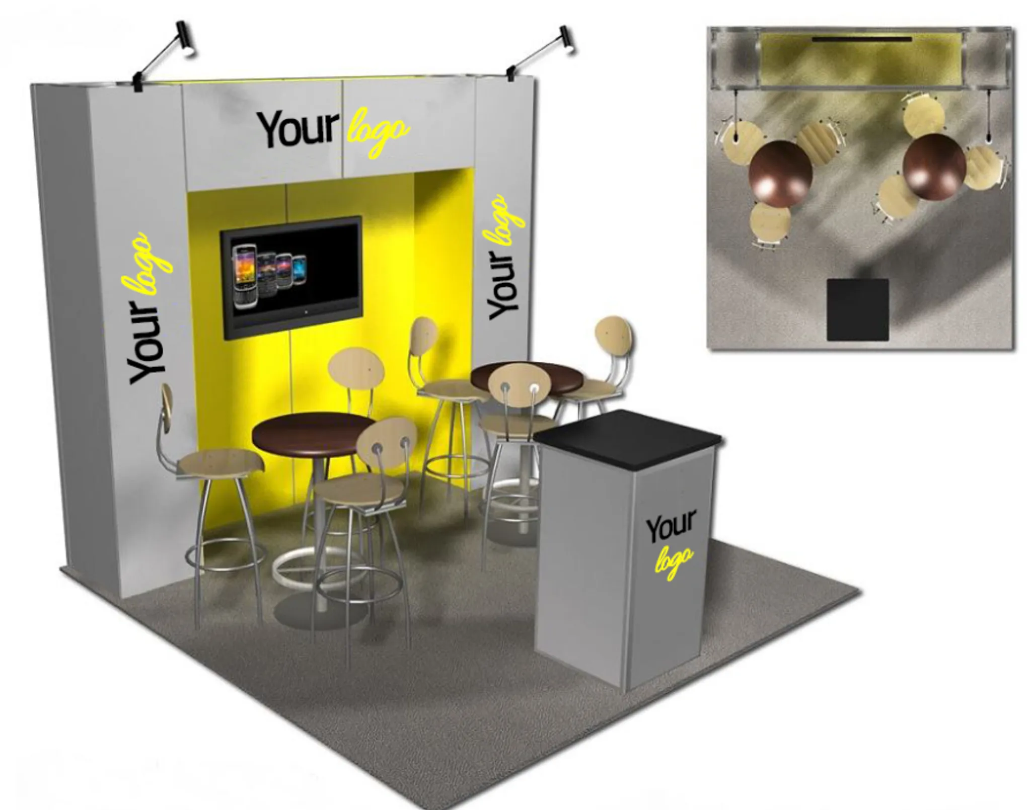 110x10 trade show displays