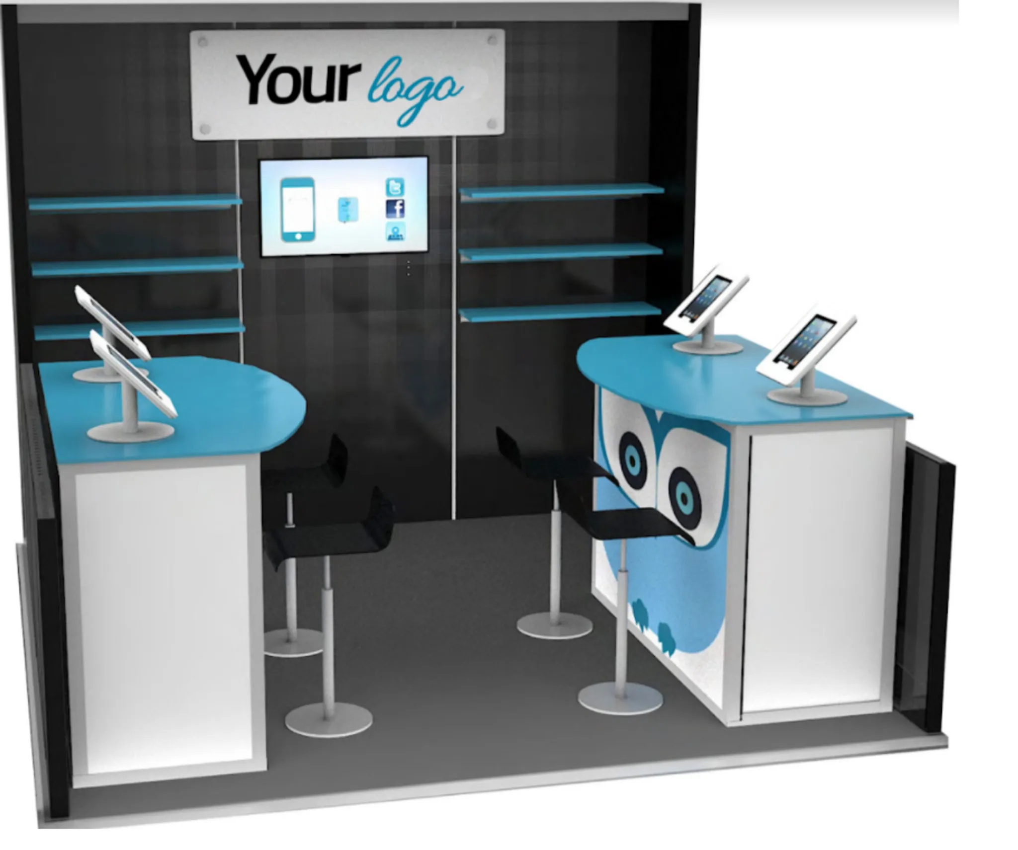 10x10 exhibit booth