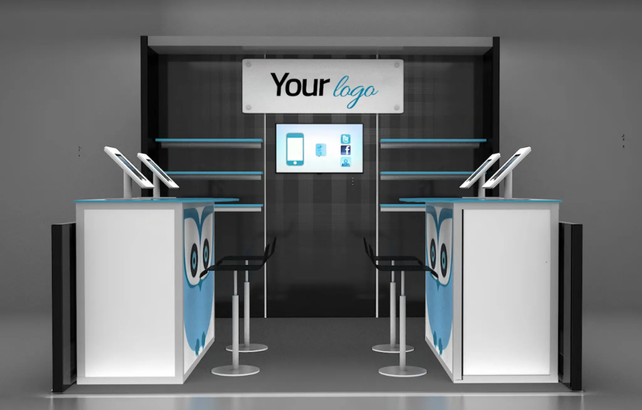 10x10 exhibit booth