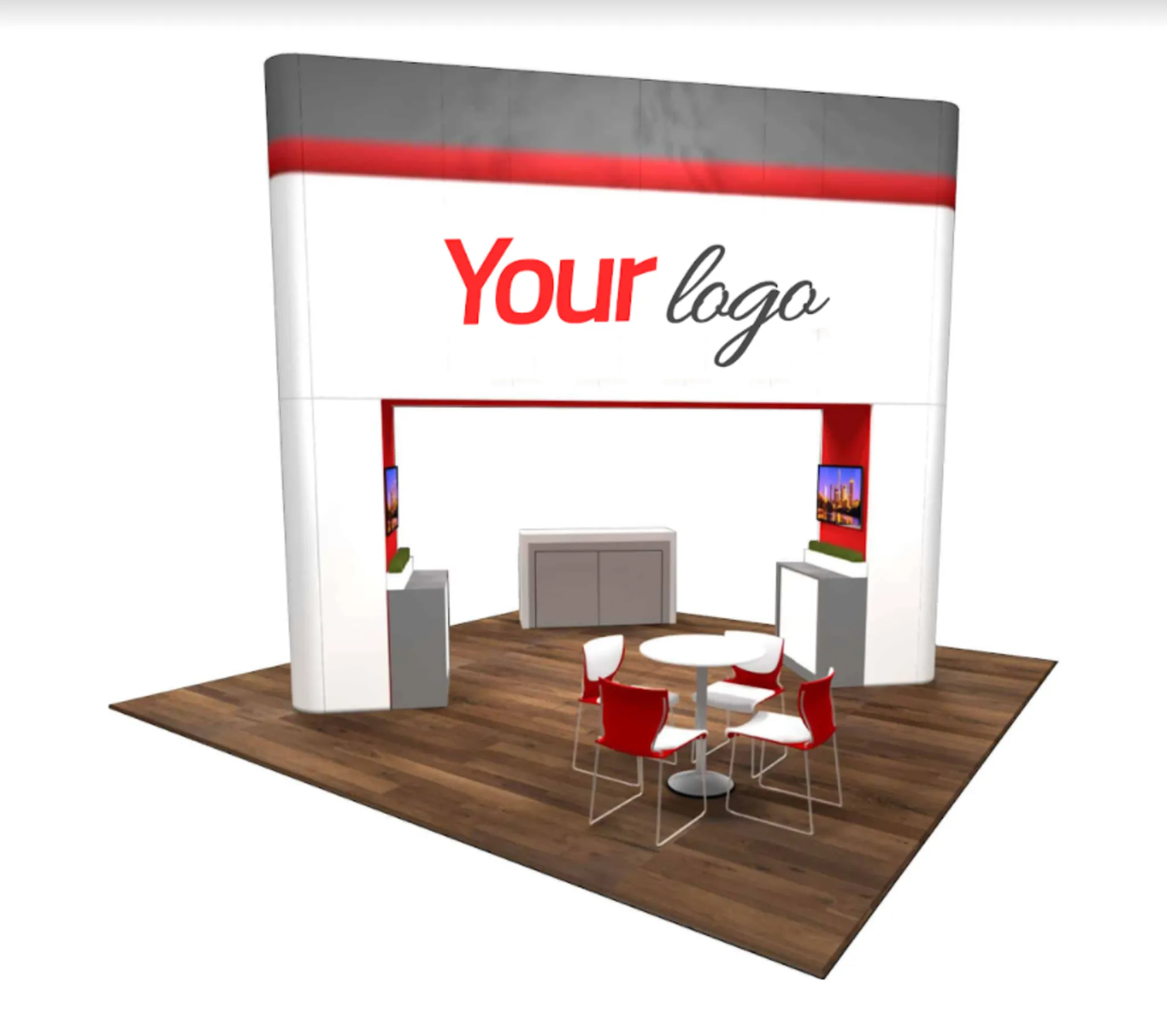 20x20 booth designs