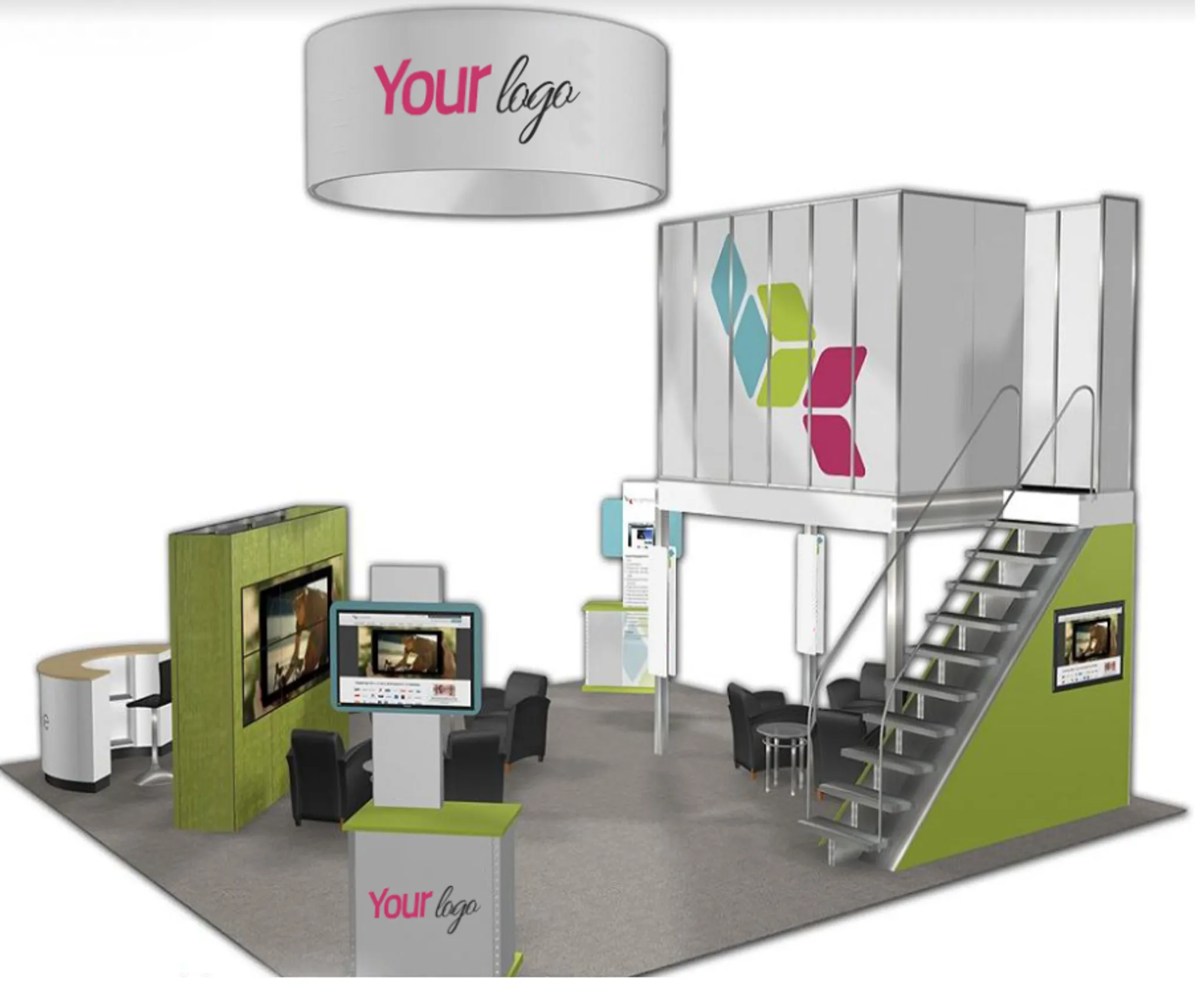 30X30 trade show booth