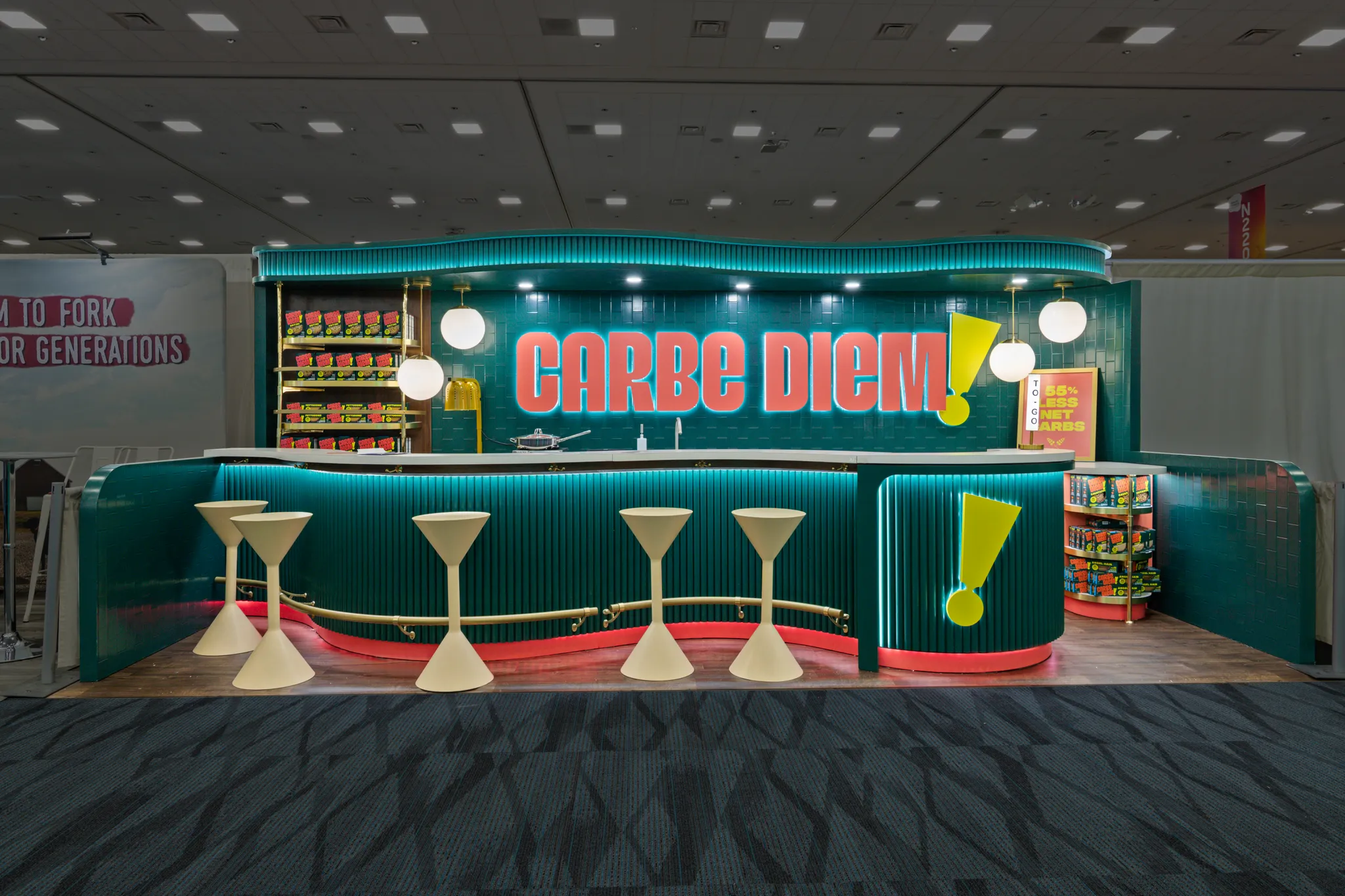 Condit Exhibits 30x10 custom bar hospitality trade show exhibit