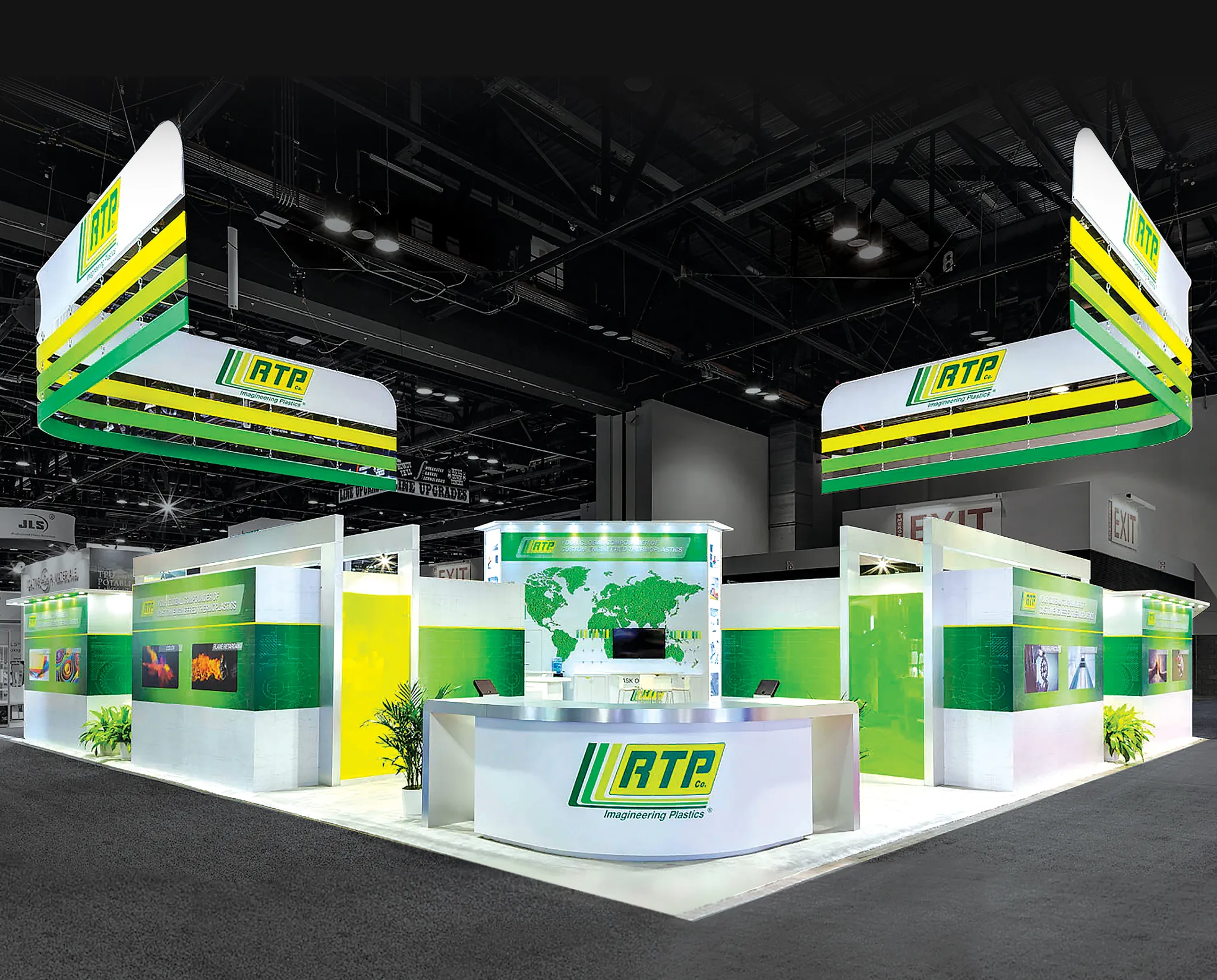 Rockway Exhibits + Events 40x40 island trade show booth