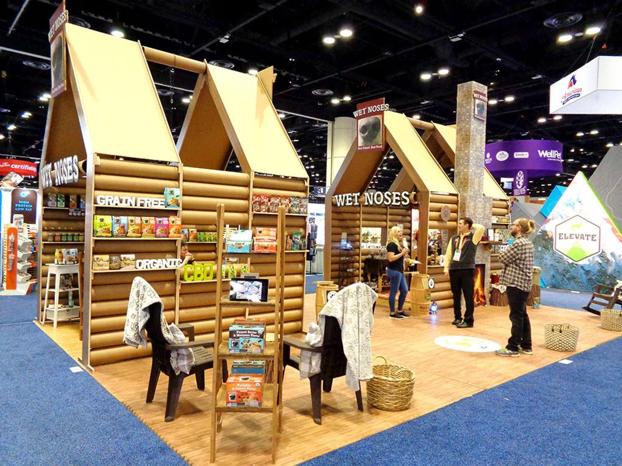Boothster display exhibit chalet wooden activation