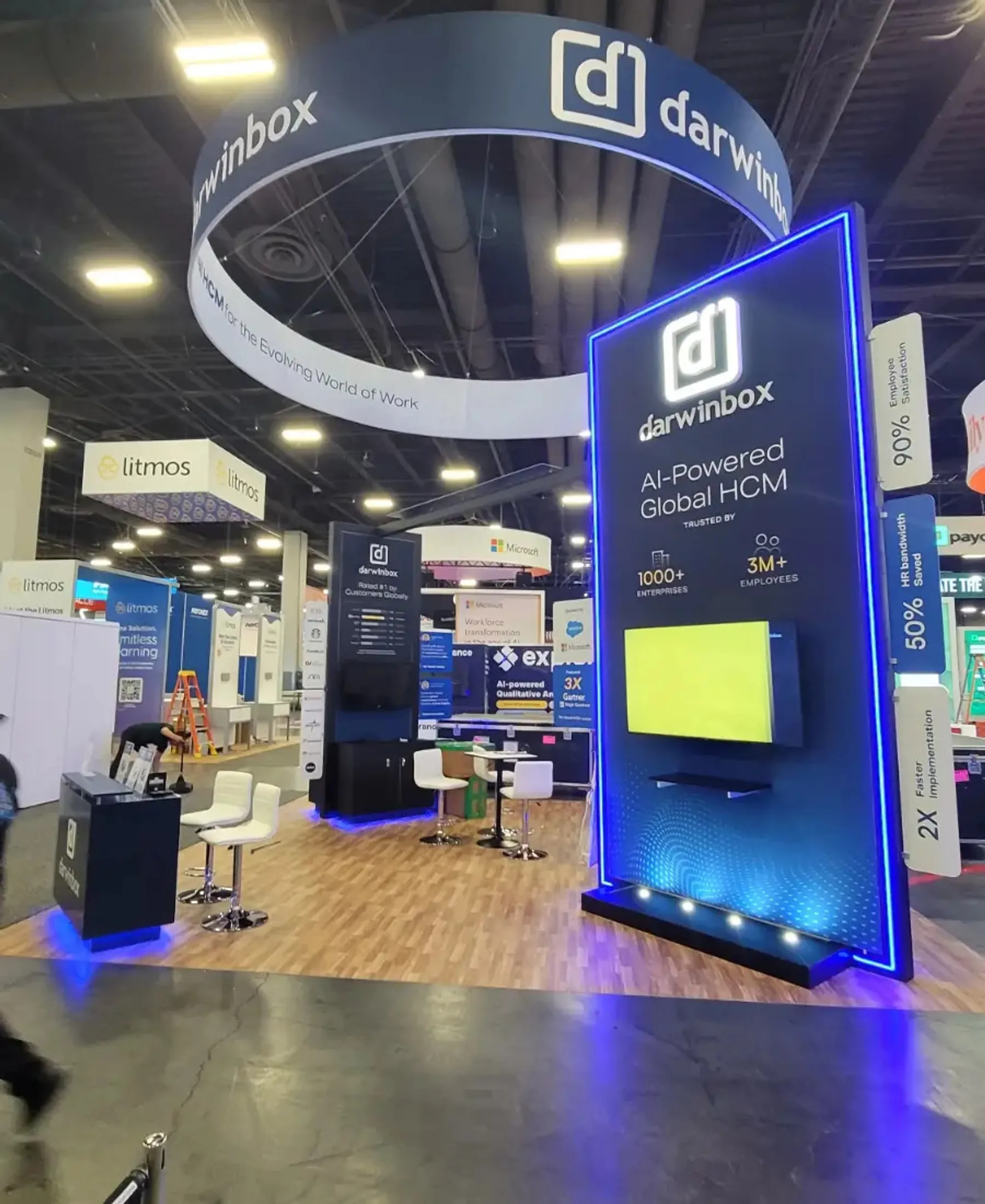 20x20 Island booth design by ABEX Exhibits