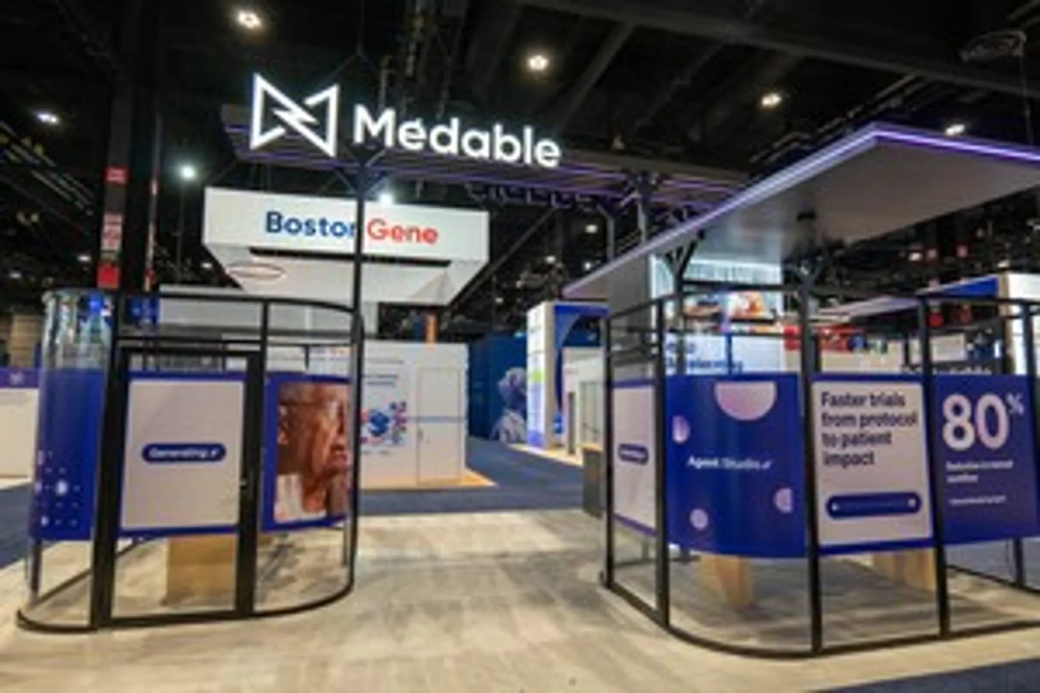 30x30 Island booth design by Absolute Exhibits