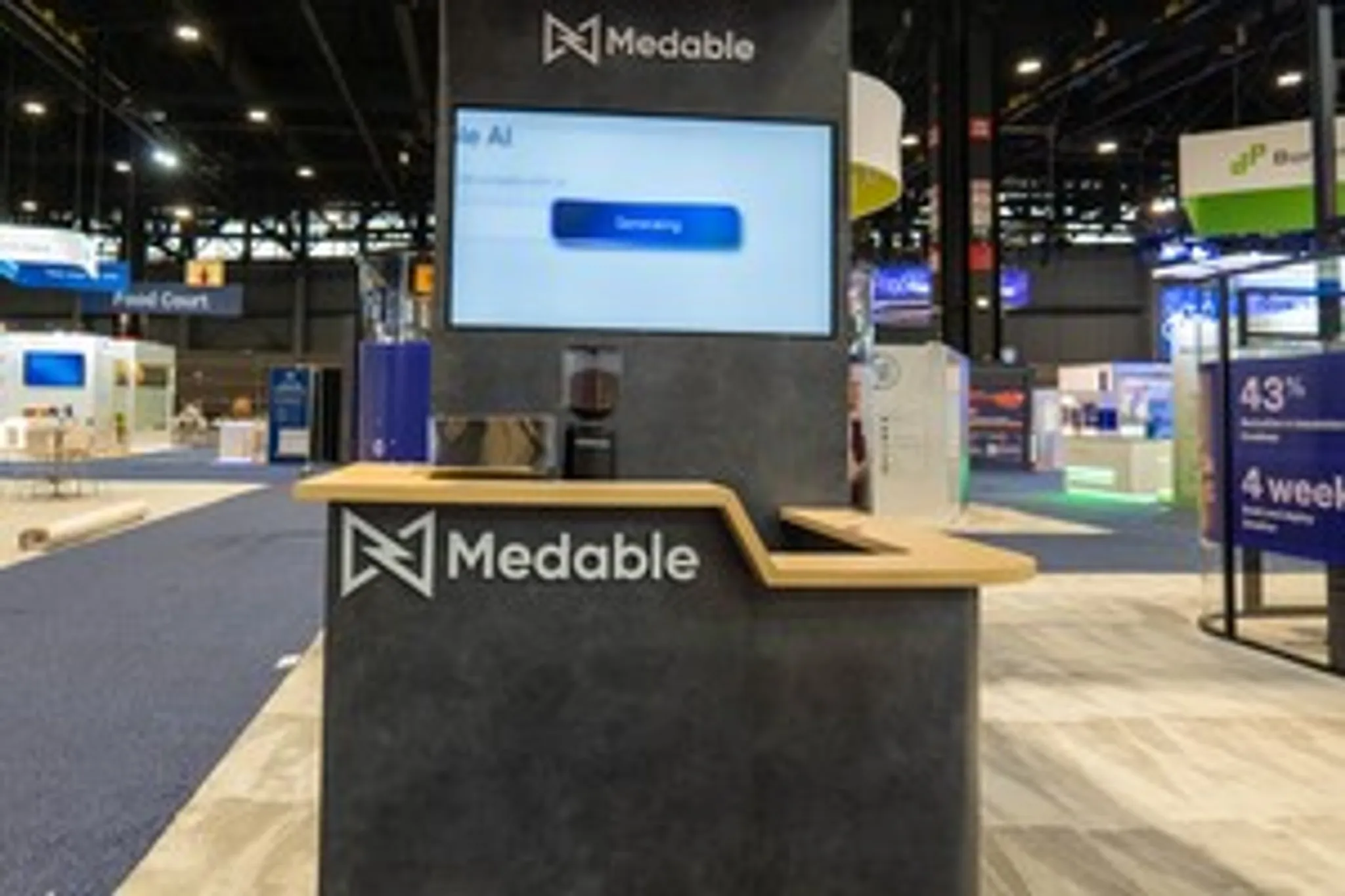 30x30 Island booth design by Absolute Exhibits