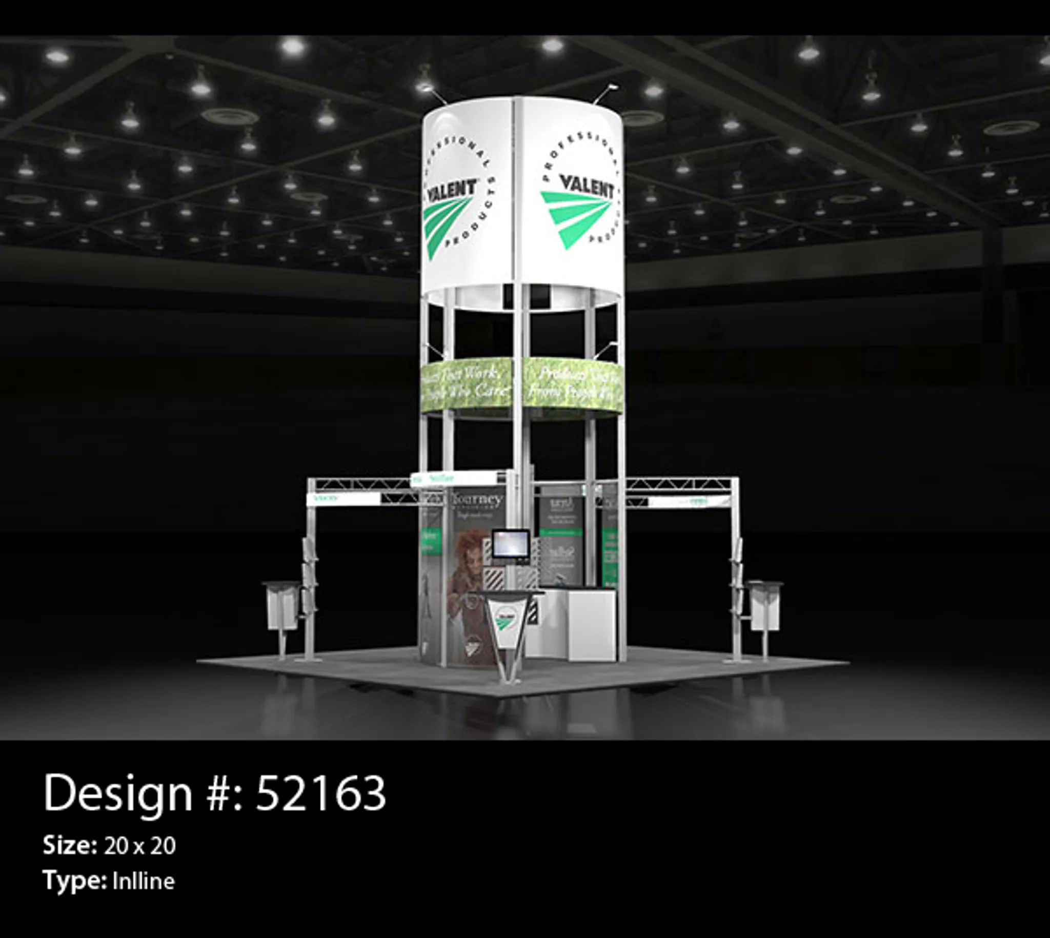 20x20 Island booth design by APG Exhibits
