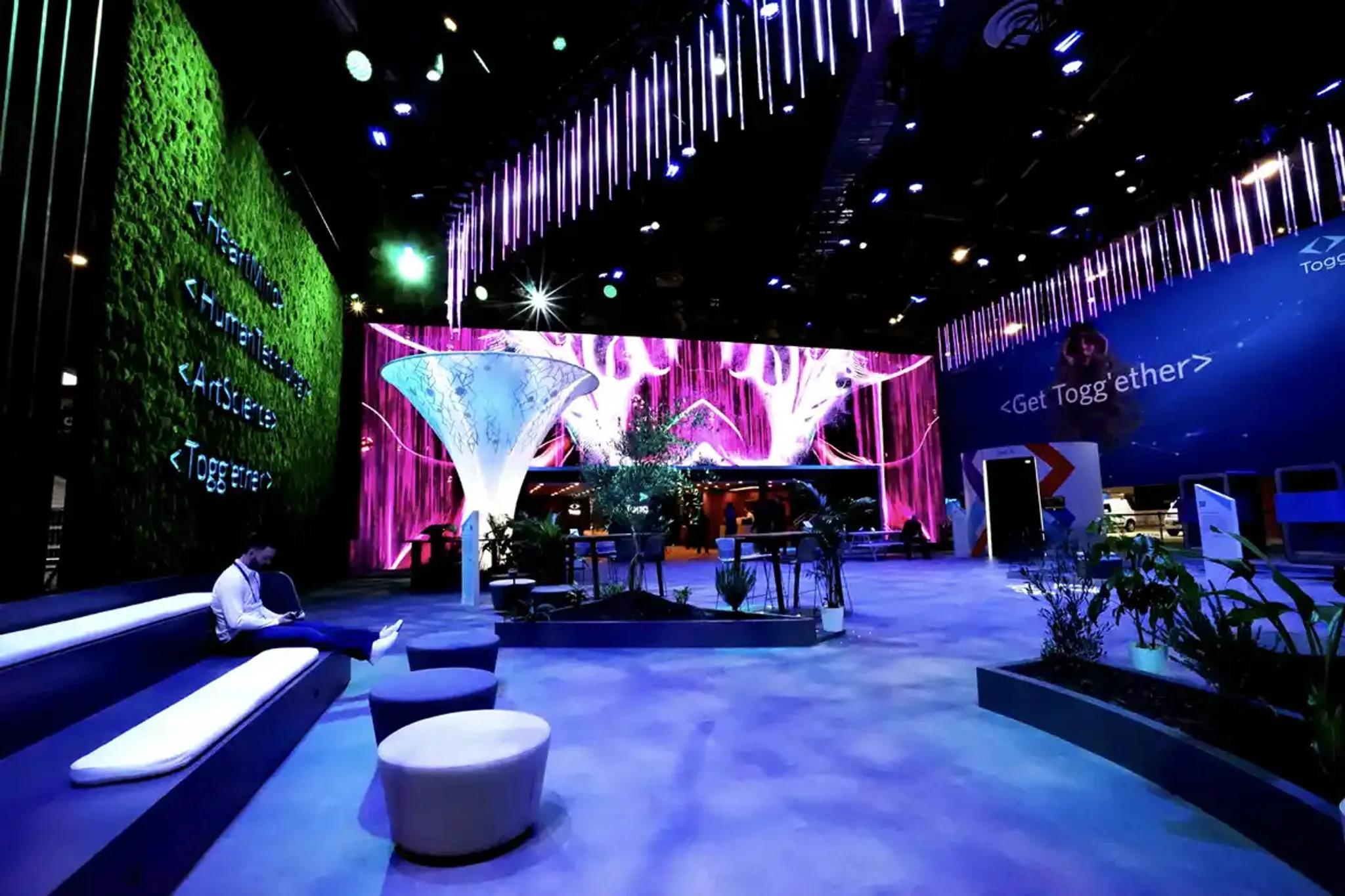 100x100 Island booth design by BTW Exhibits
