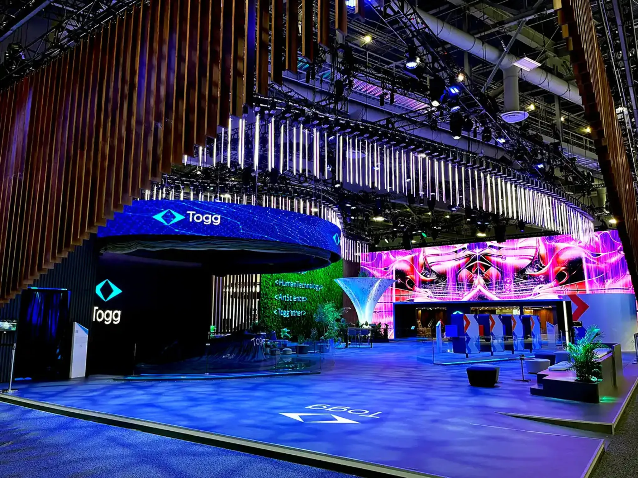 100x100 Island booth design by BTW Exhibits