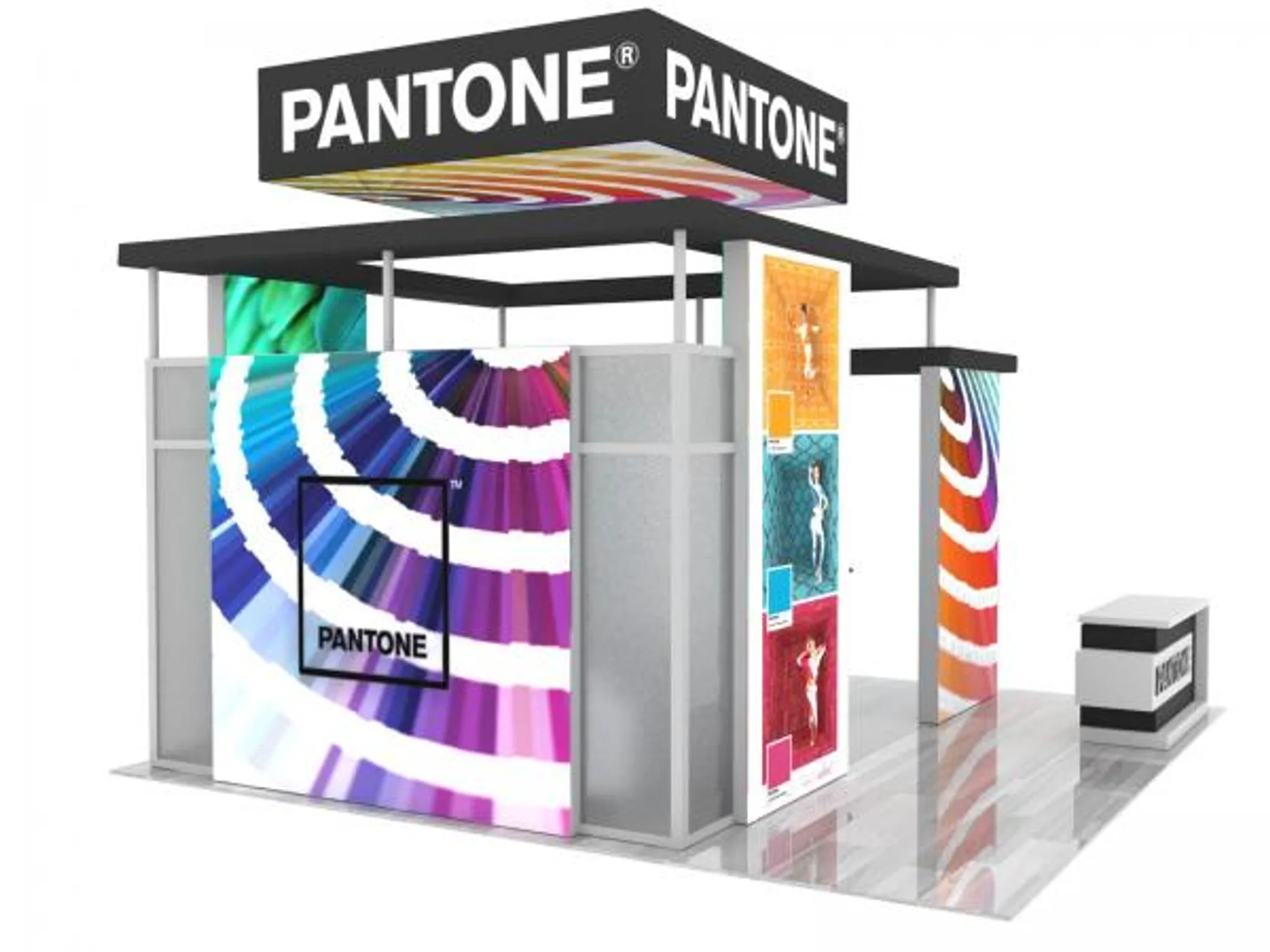 20x20 Island booth design by Classic Exhibits