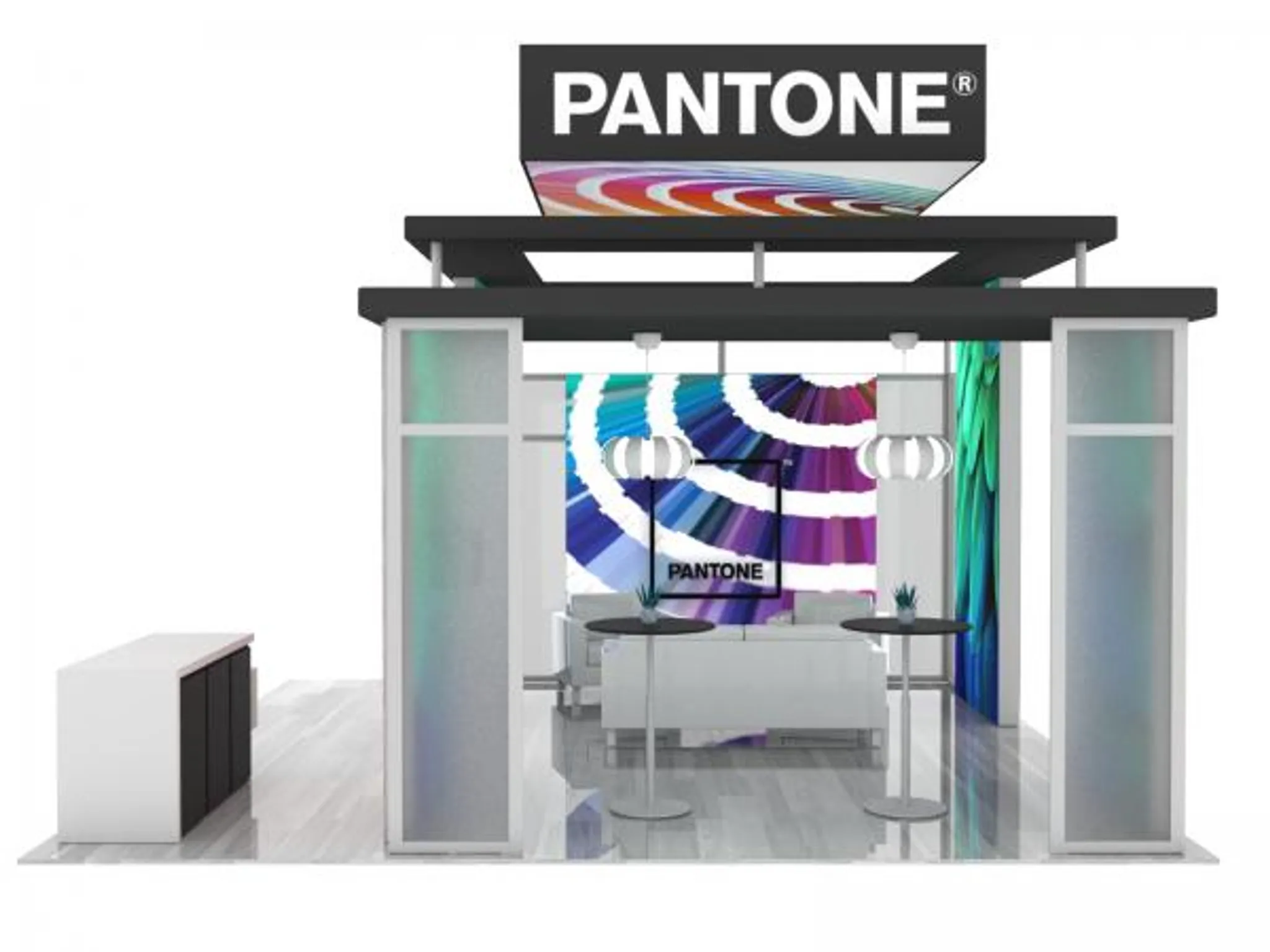20x20 Island booth design by Classic Exhibits