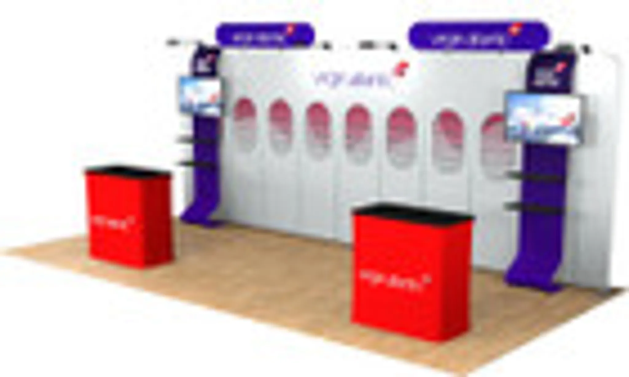 10x20 Inline booth design by Display Overstock