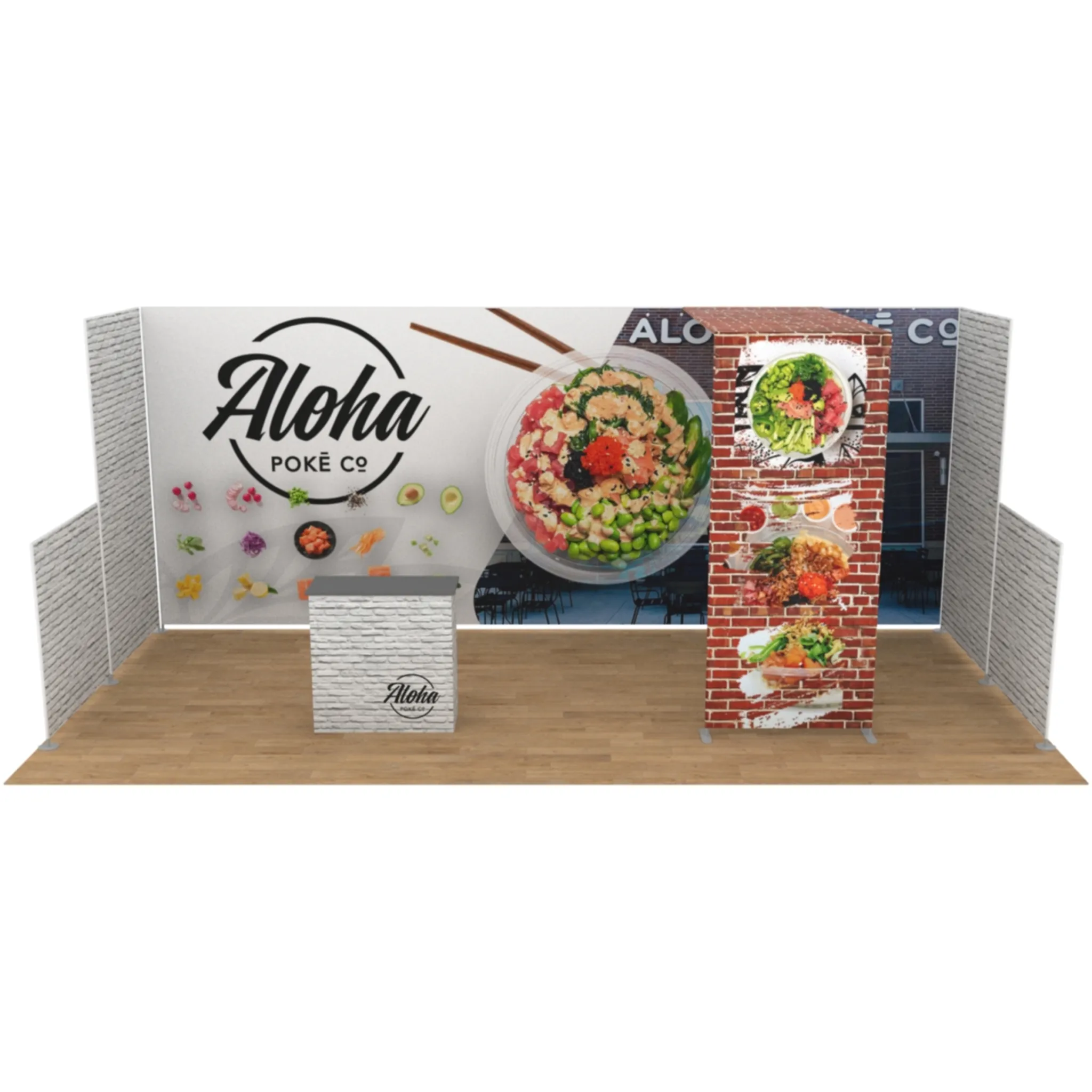 10x20 Inline booth design by Display Pros