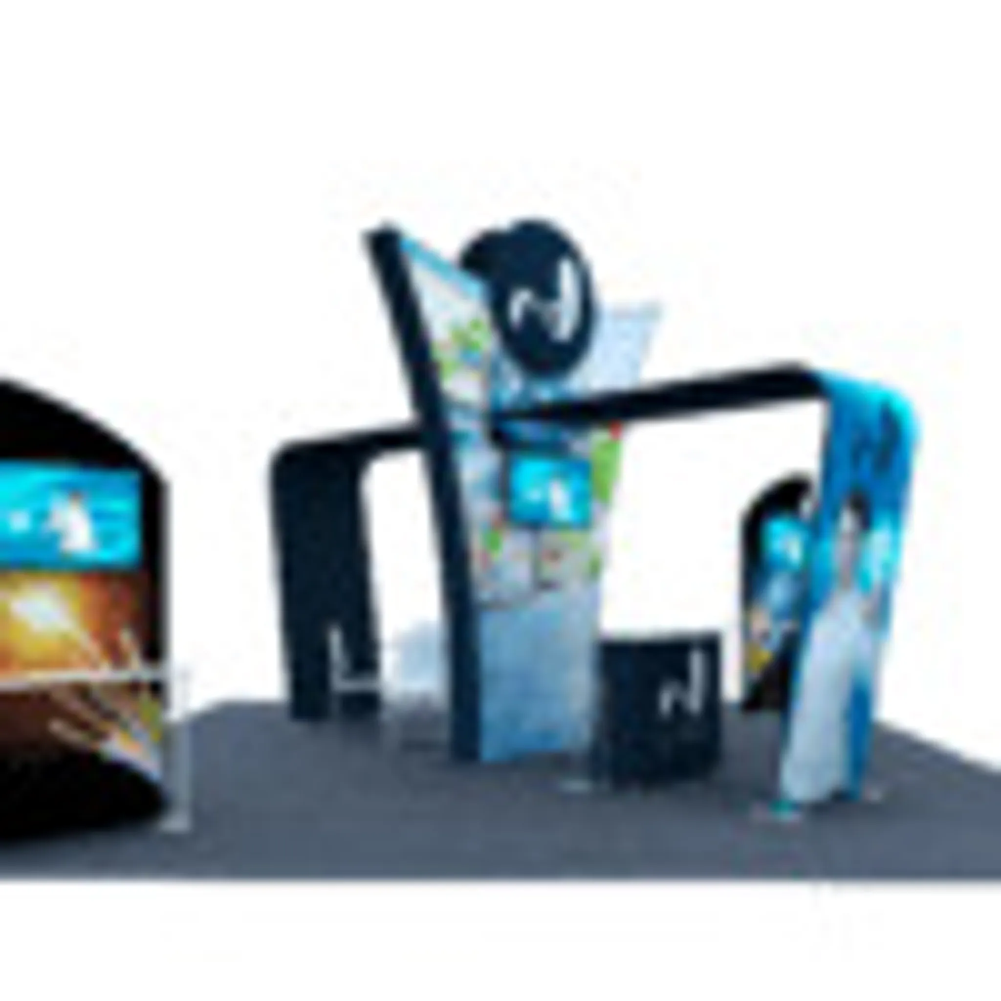 20x20 Island booth design by Exhibit Boss