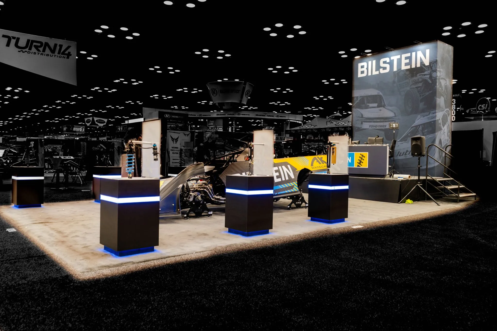30x40 Island booth design by Exhibit House