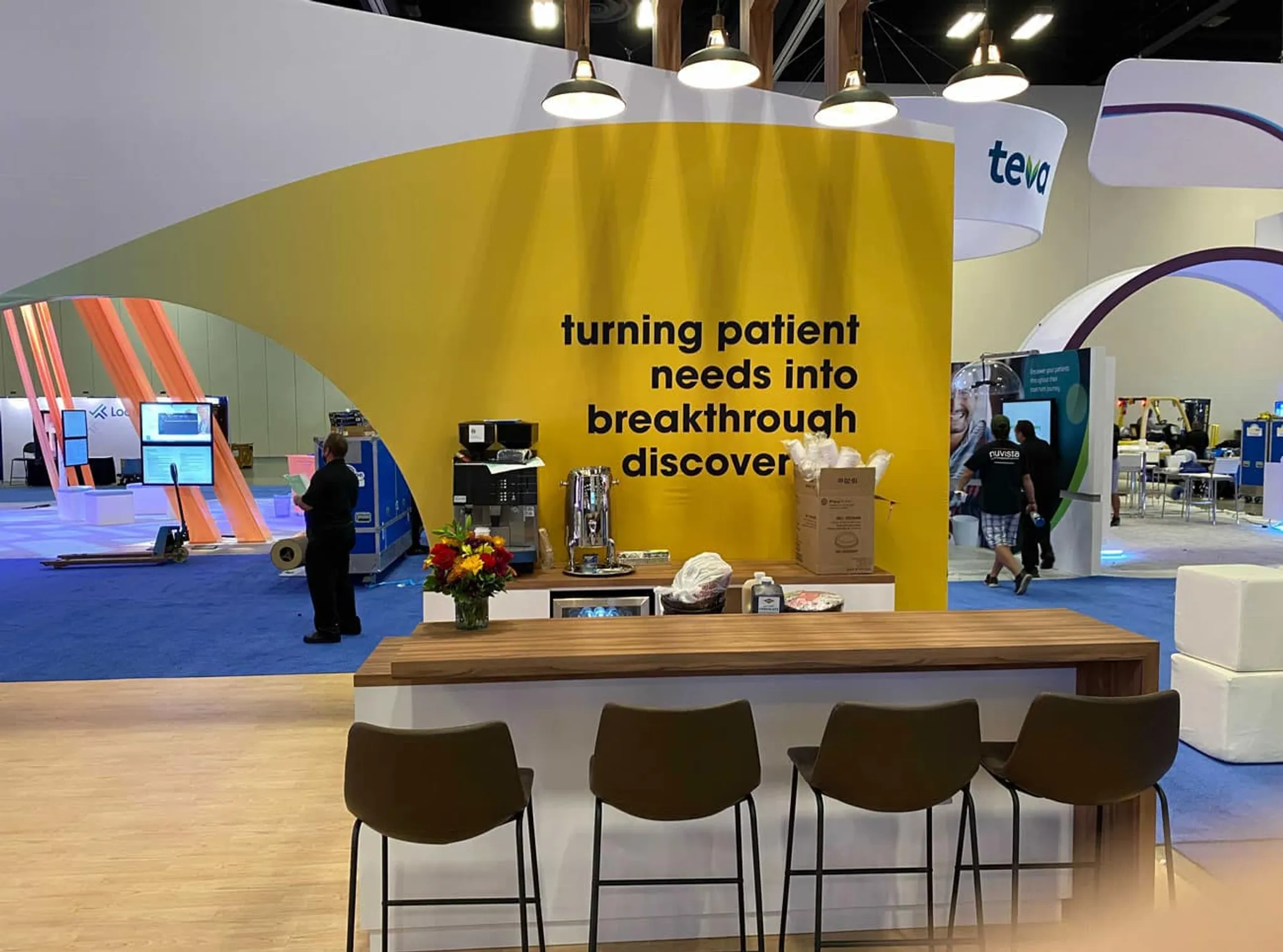20x30 Island booth design by Foster Display Group