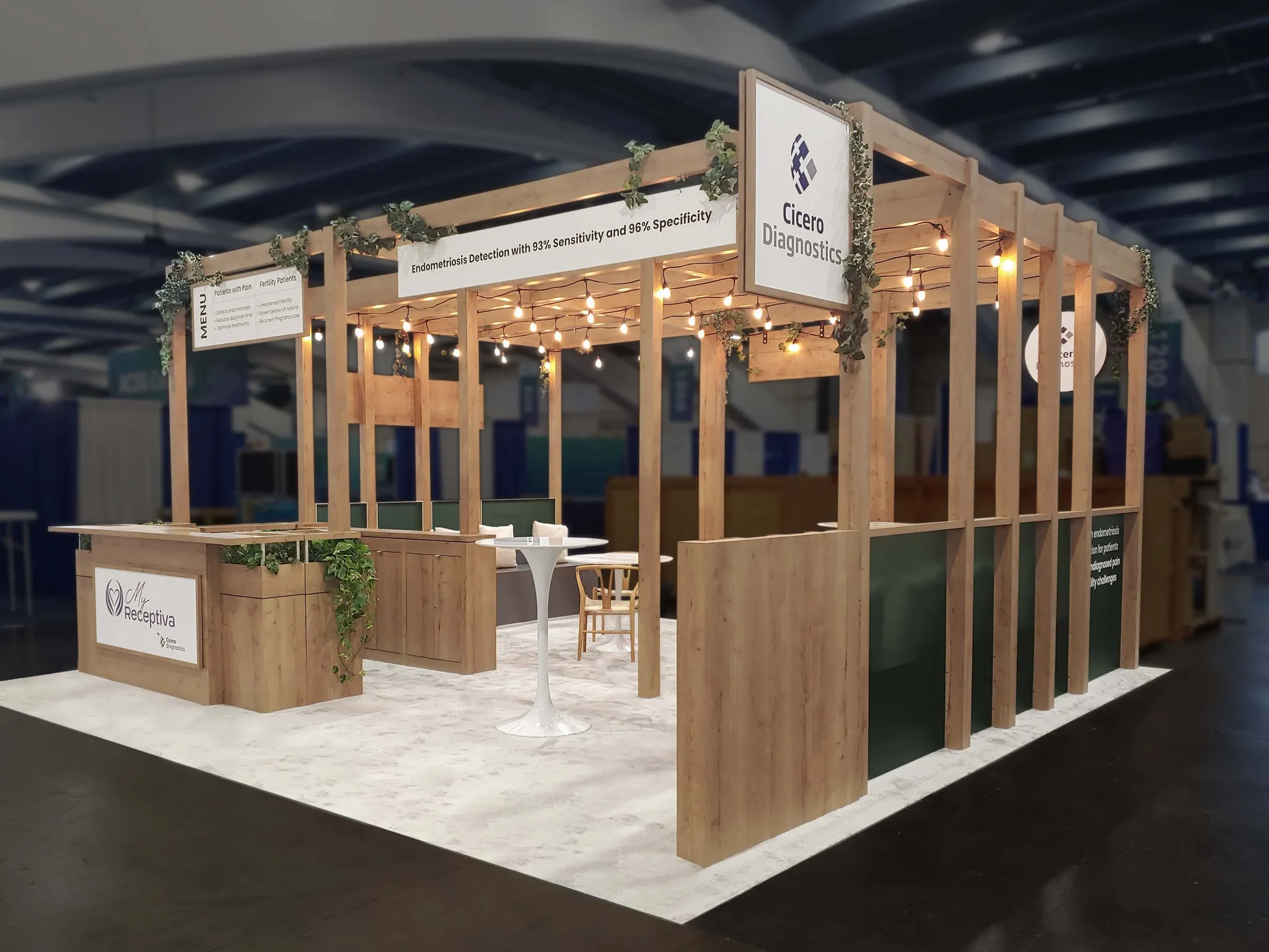 20x20 Island booth design by GreveCo