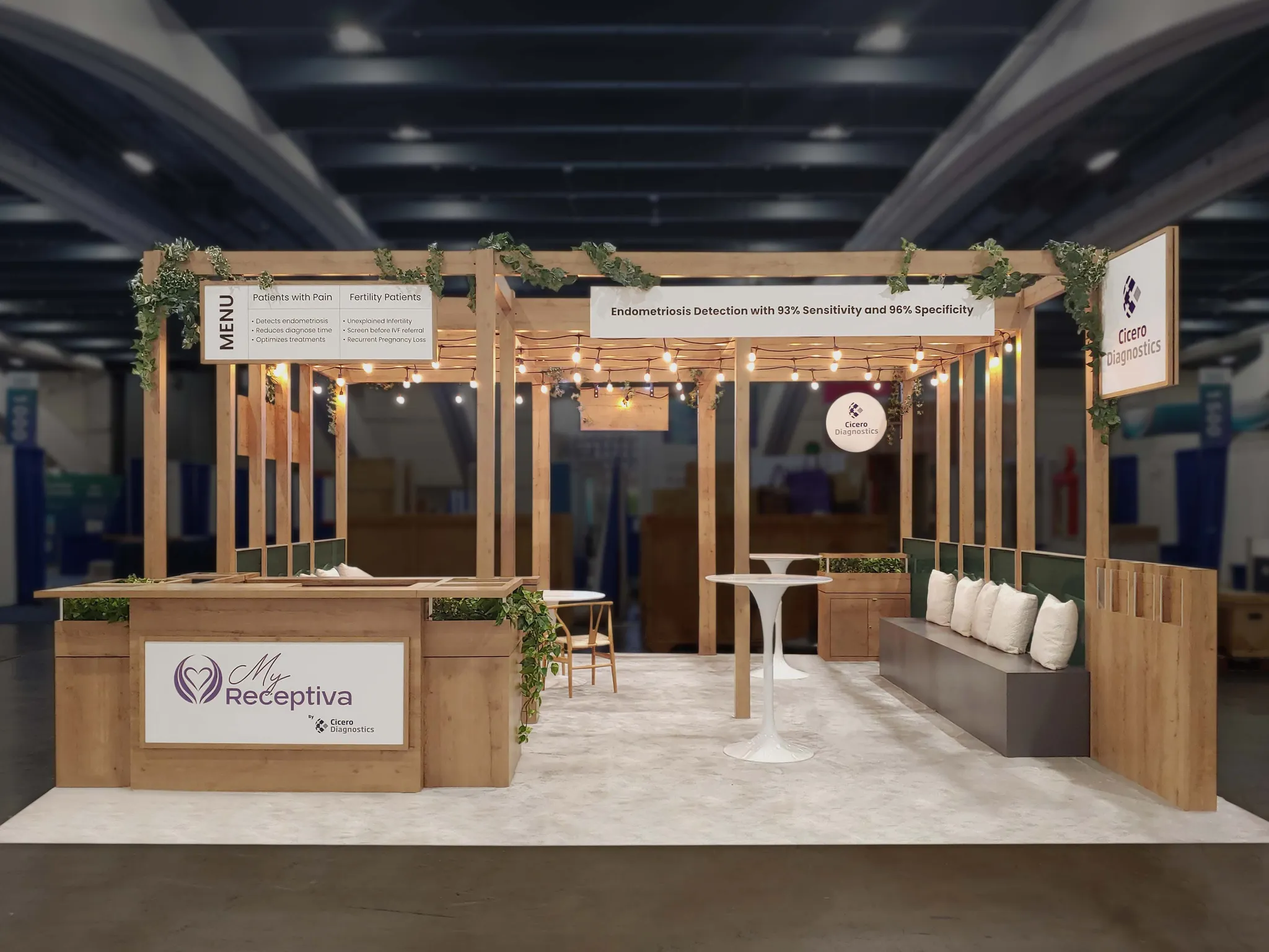 20x20 Island booth design by GreveCo