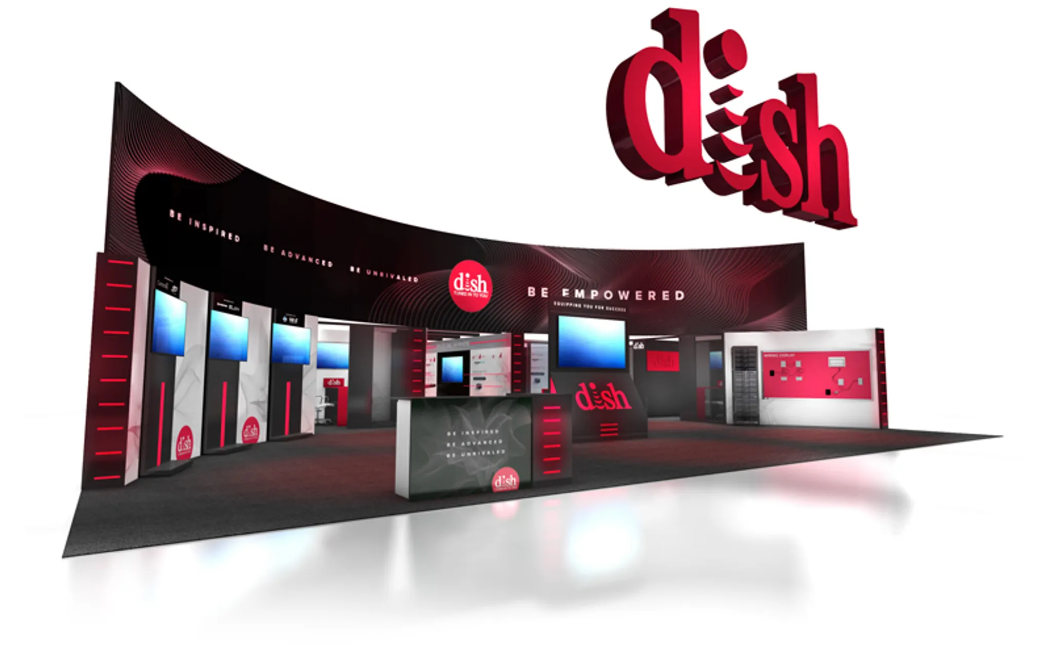 50x50 Island booth design by IGE Group