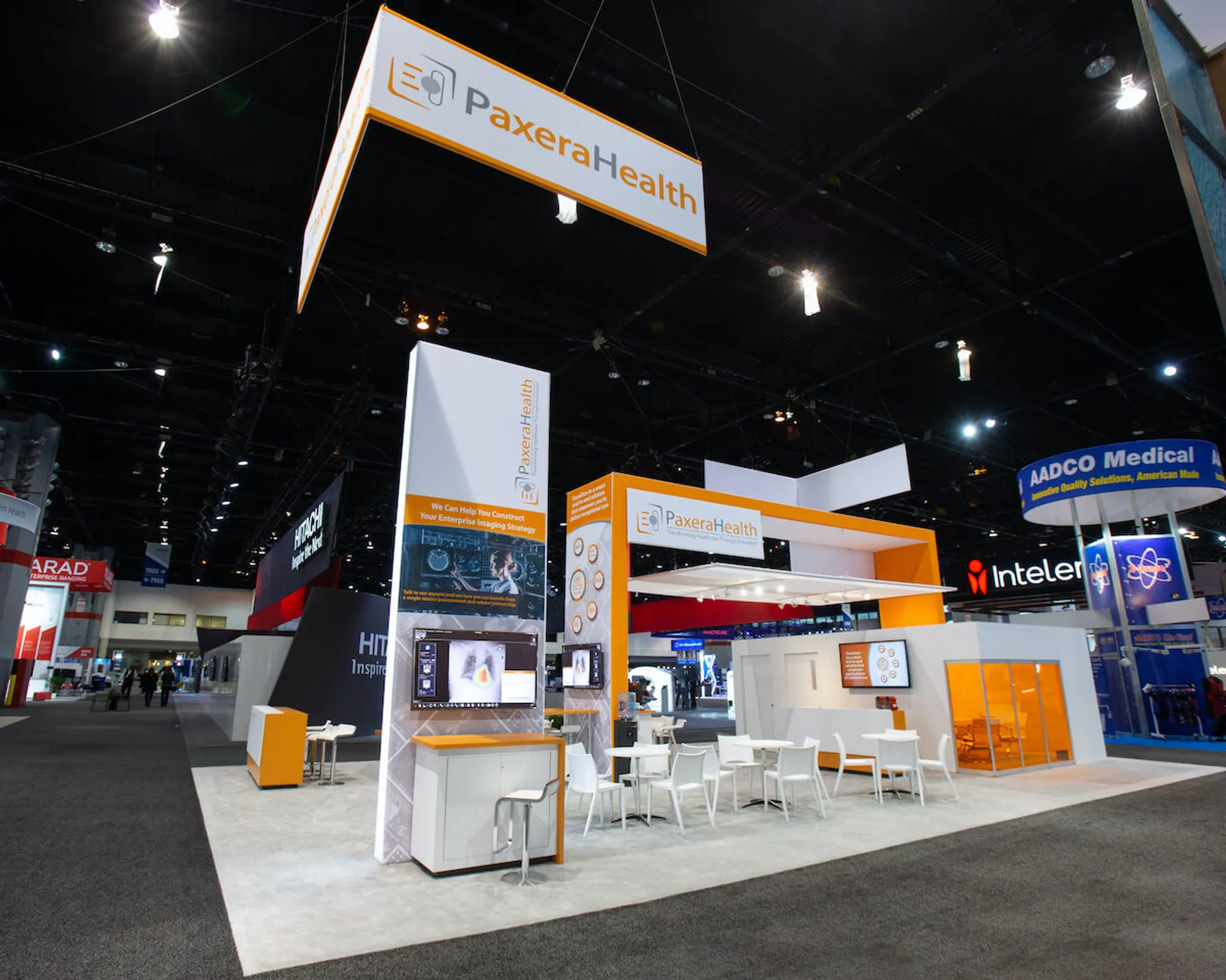 20x30 Island booth design by LAB Exhibits
