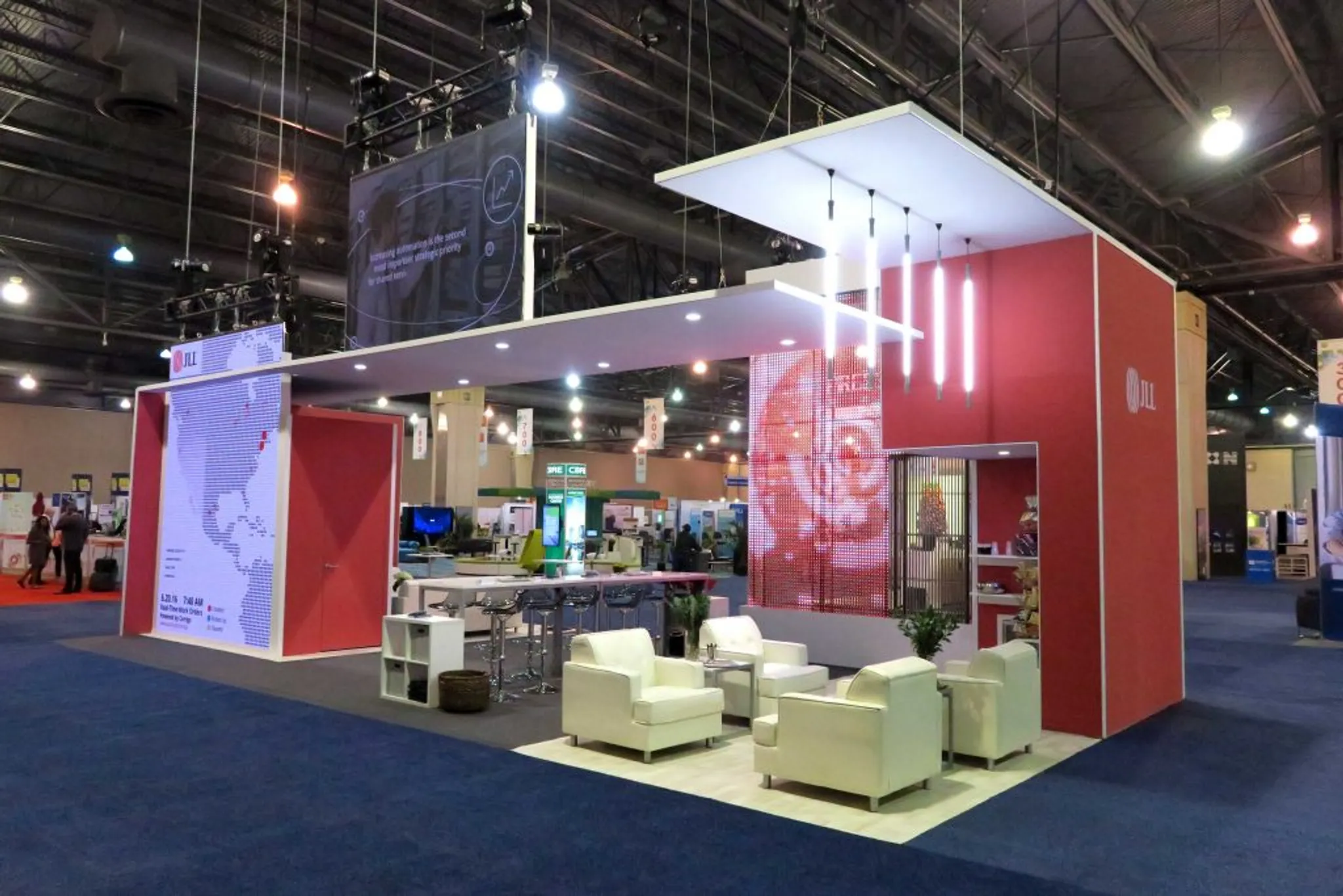 20x40 Island booth design by Multi Image Group (MIG)