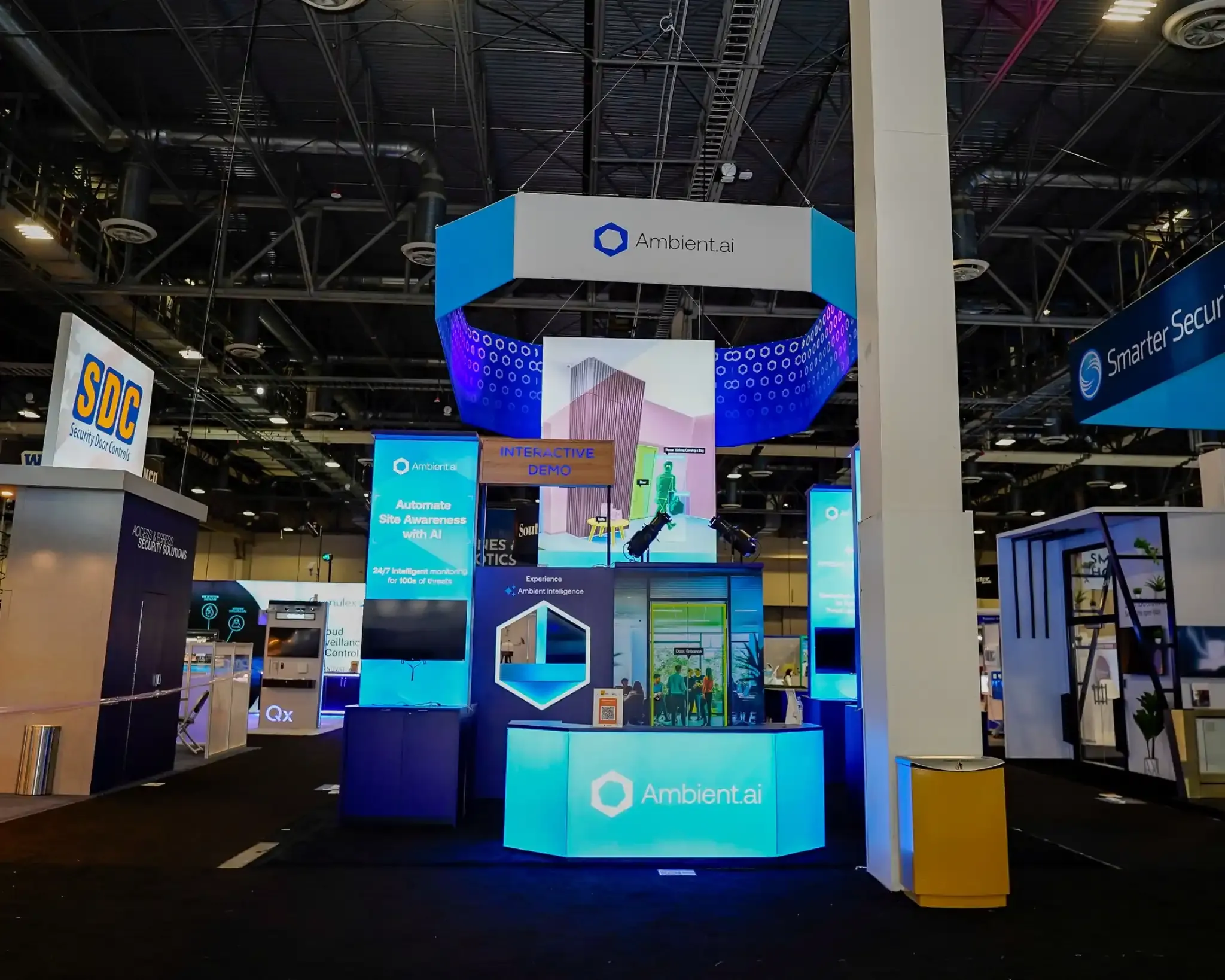 20x30 Island booth design by Pure Exhibits