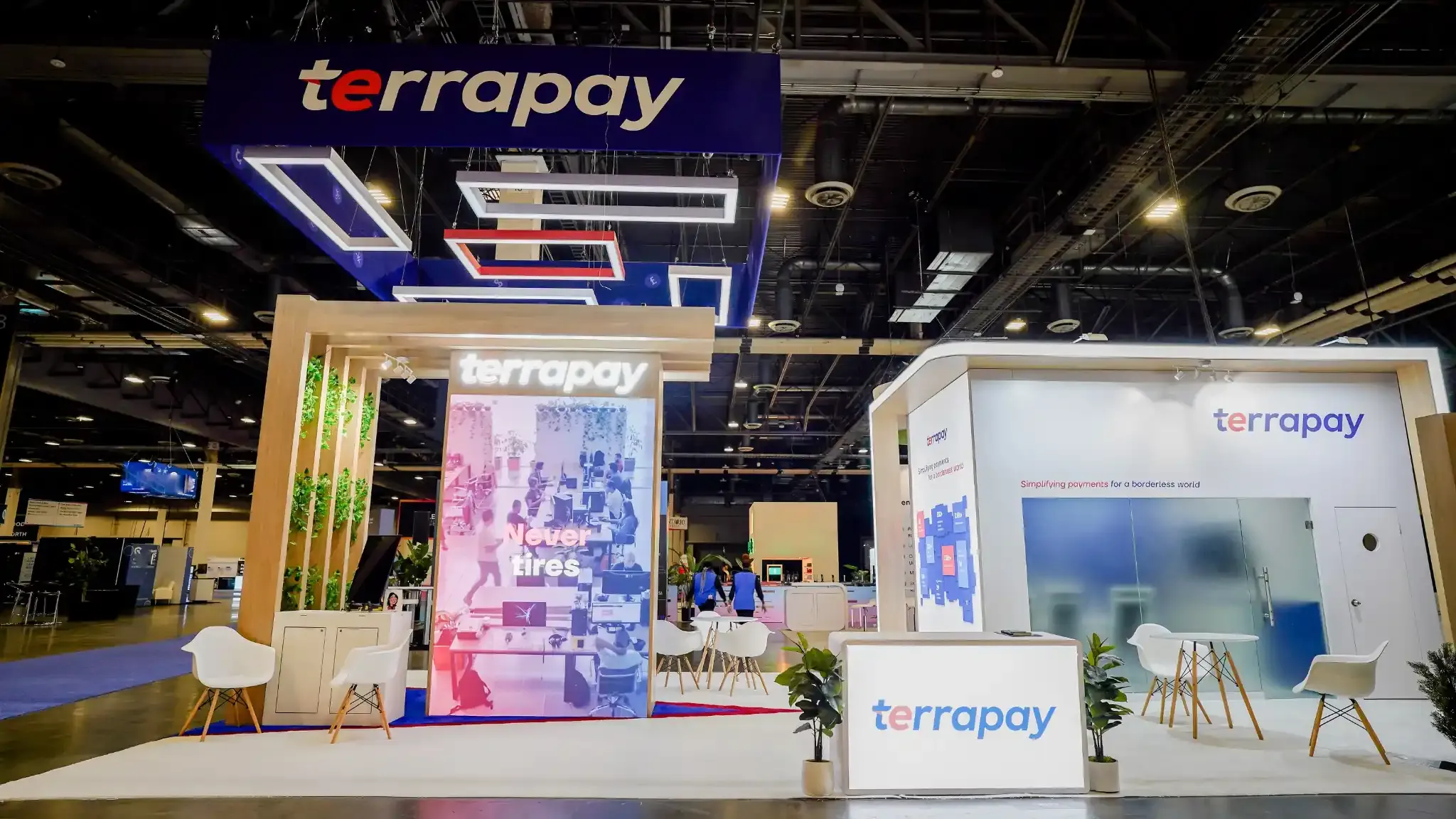 20x40 Island booth design by Pure Exhibits