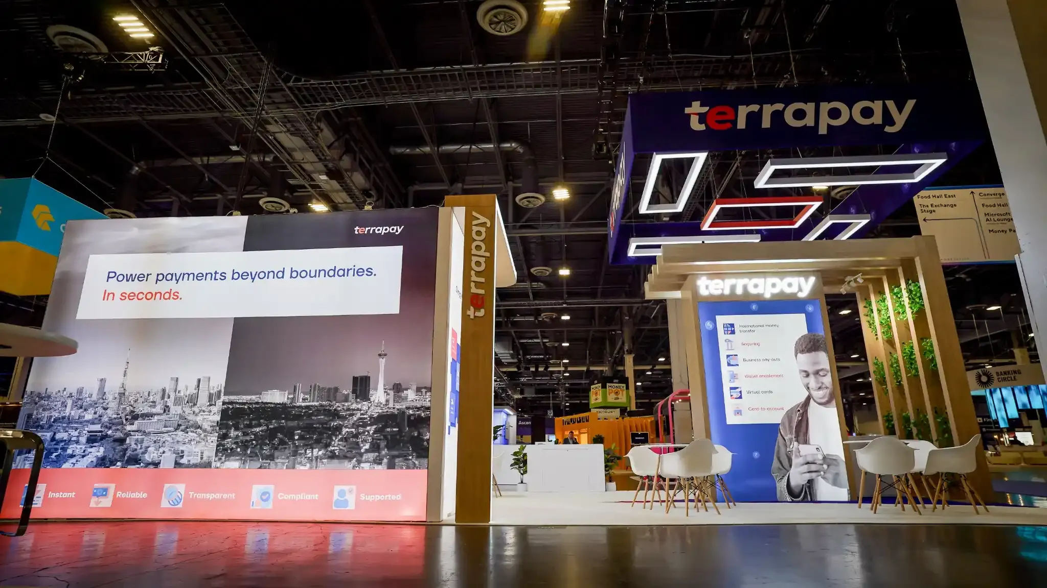 20x40 Island booth design by Pure Exhibits