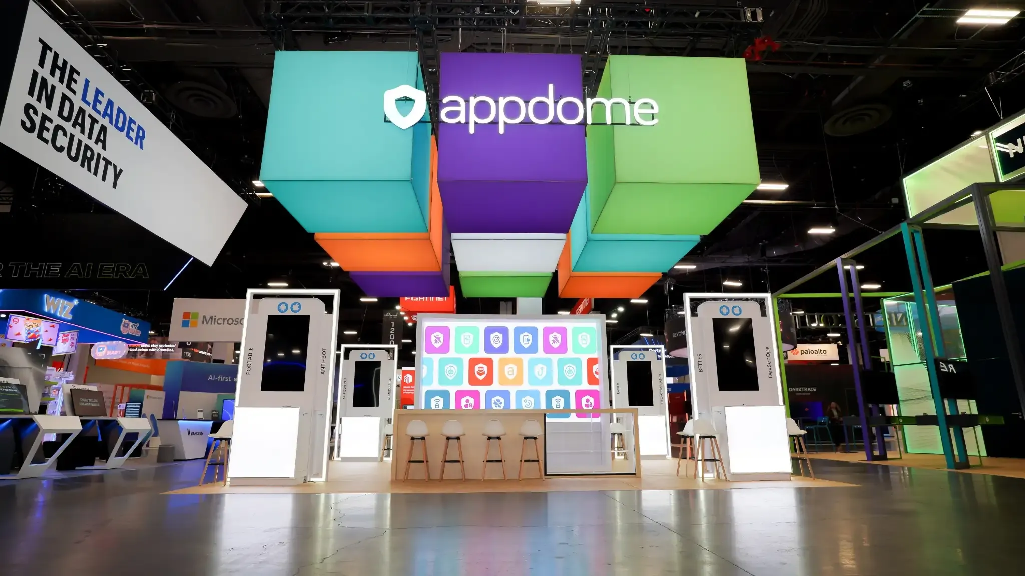 30x30 Island booth design by Pure Exhibits