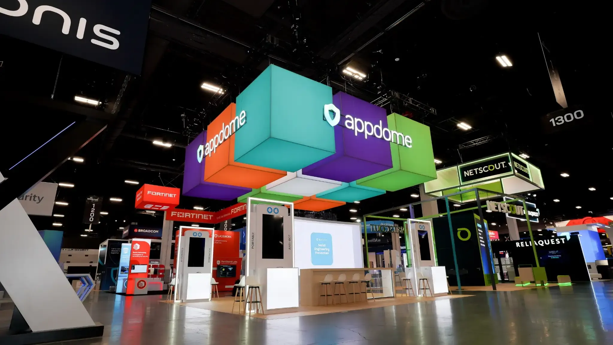 30x30 Island booth design by Pure Exhibits