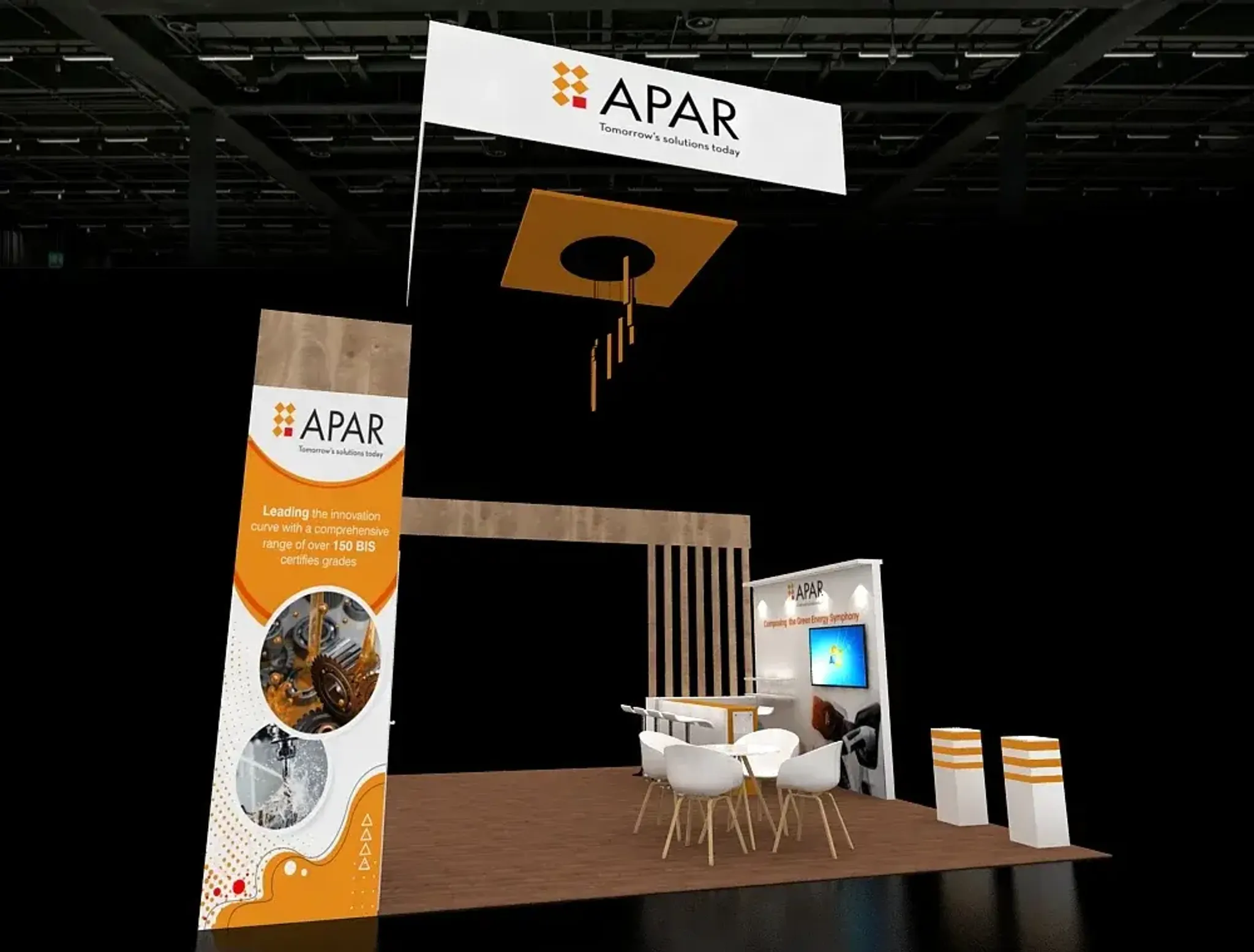 20x20 Îlot booth design by Radon Exhibition