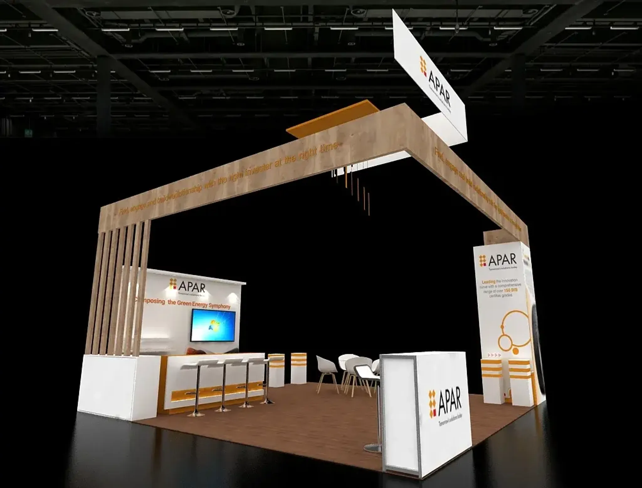 20x20 Îlot booth design by Radon Exhibition