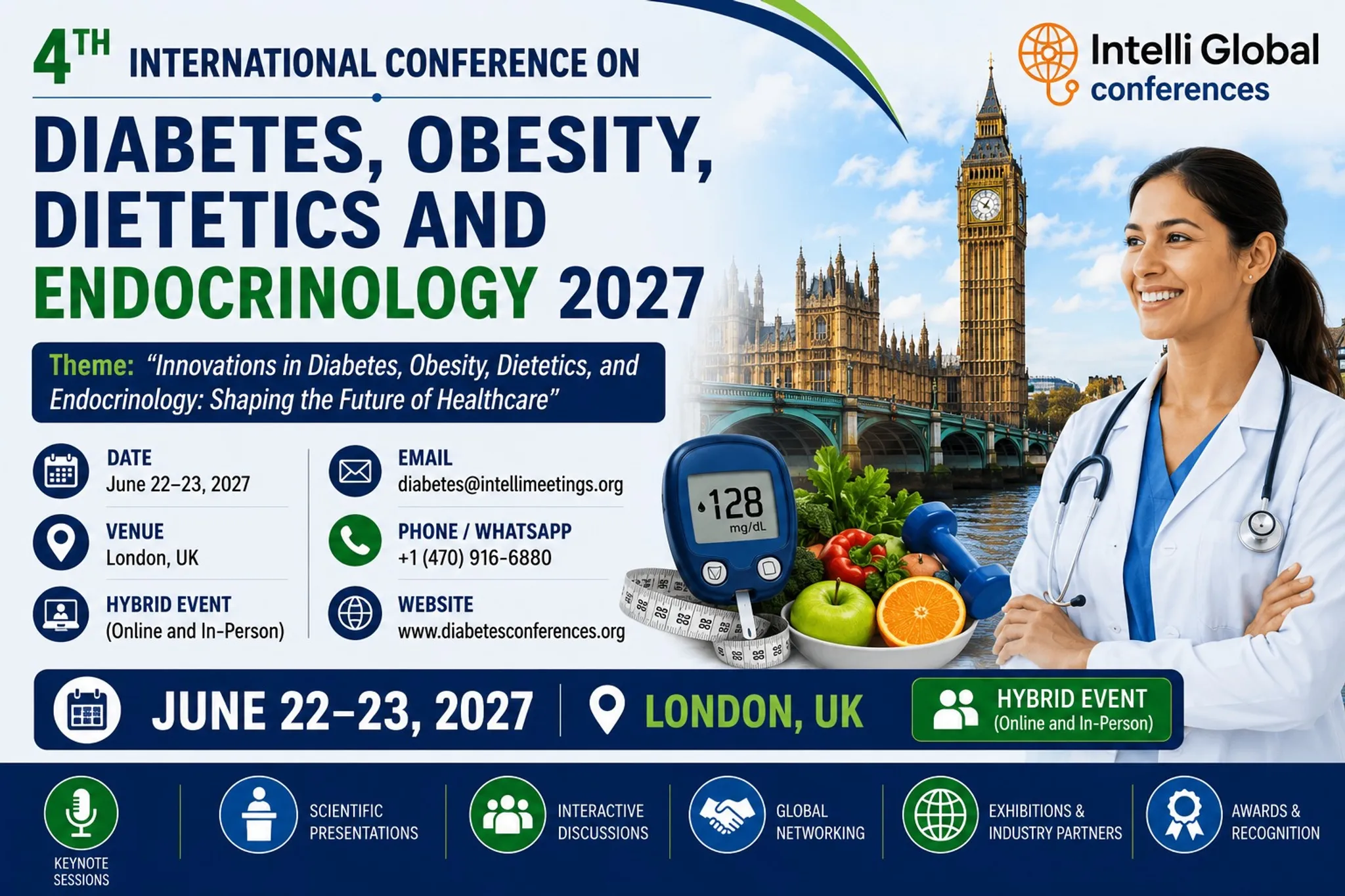 4th International Conference on Diabetes, Obesity, Dietetics and Endocrinology 2027