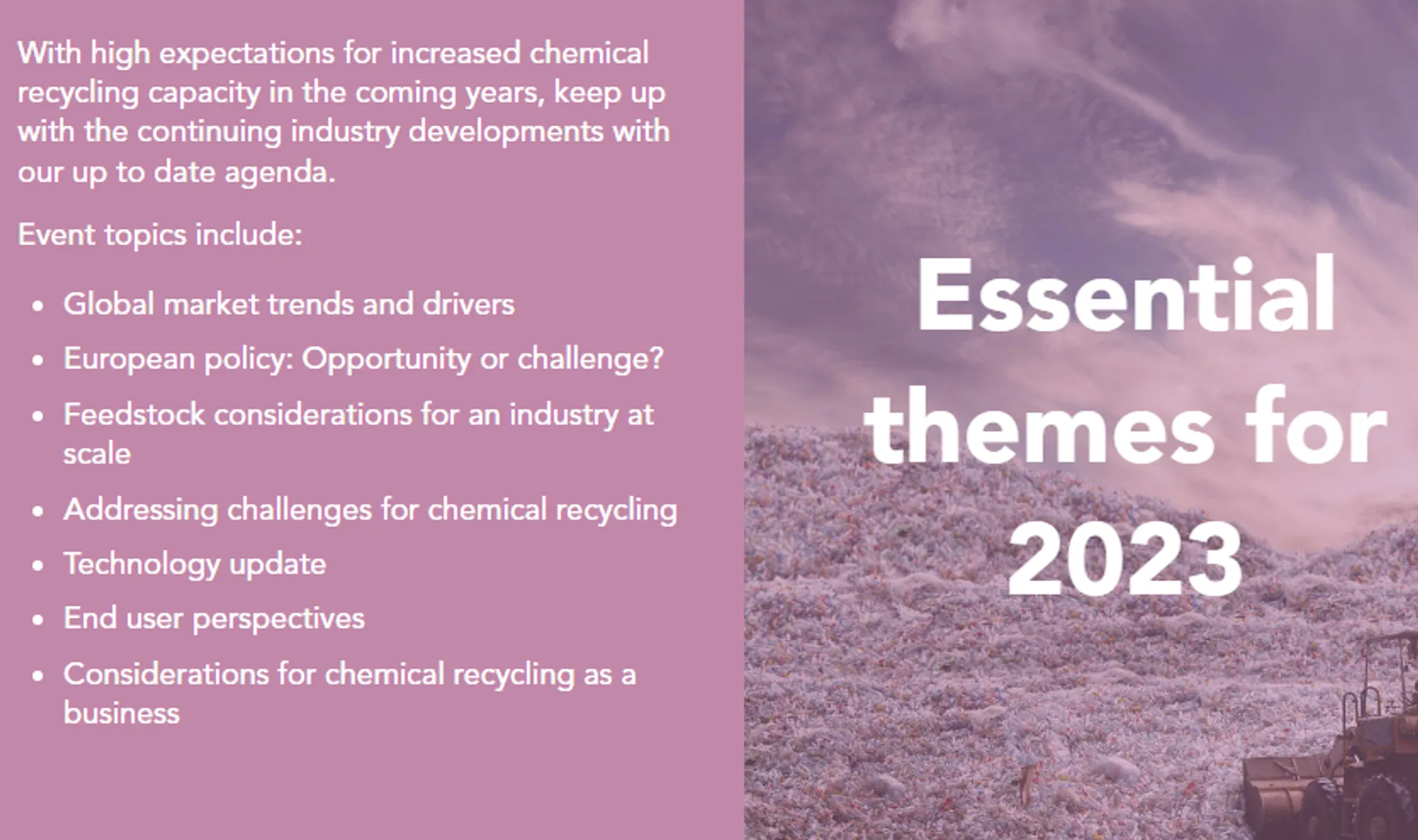 CHEMICAL RECYCLING EUROPE