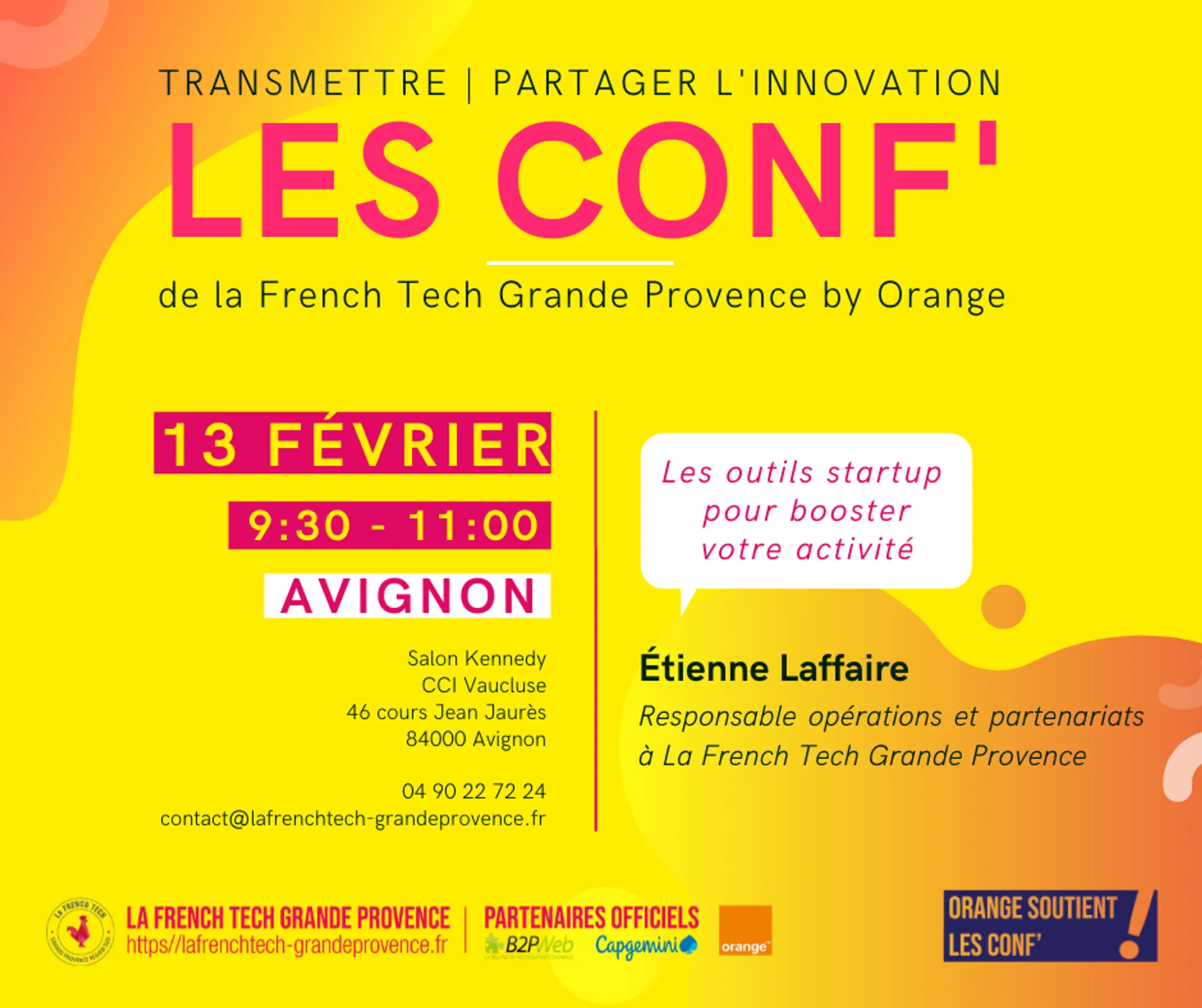 Les Conf' de la French Tech Grande Provence by Orange