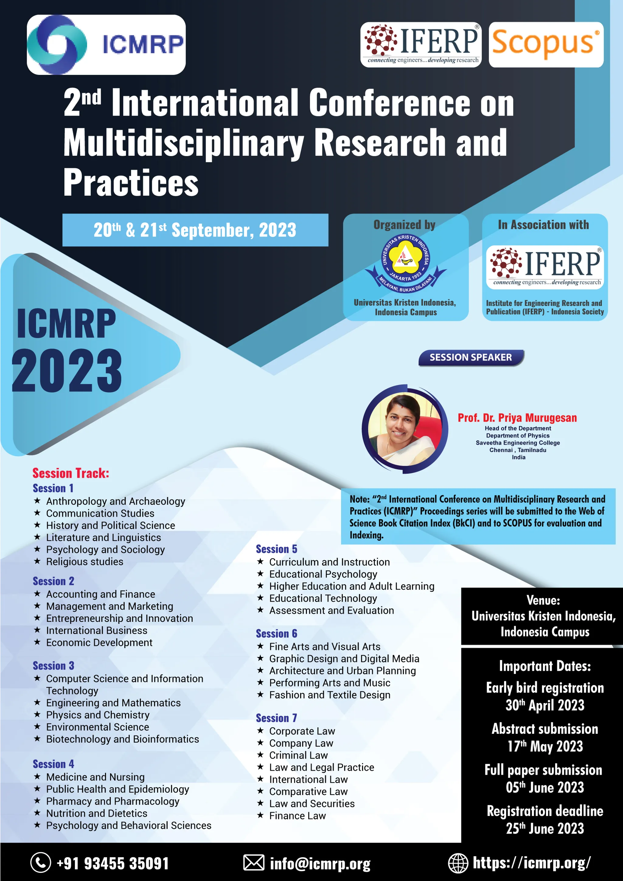 International Conference on Multidisciplinary Research & Practice (ICMRP)
