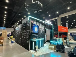 20x40 Island booth design by A Plus Expo