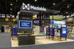 30x30 Island booth design by Absolute Exhibits